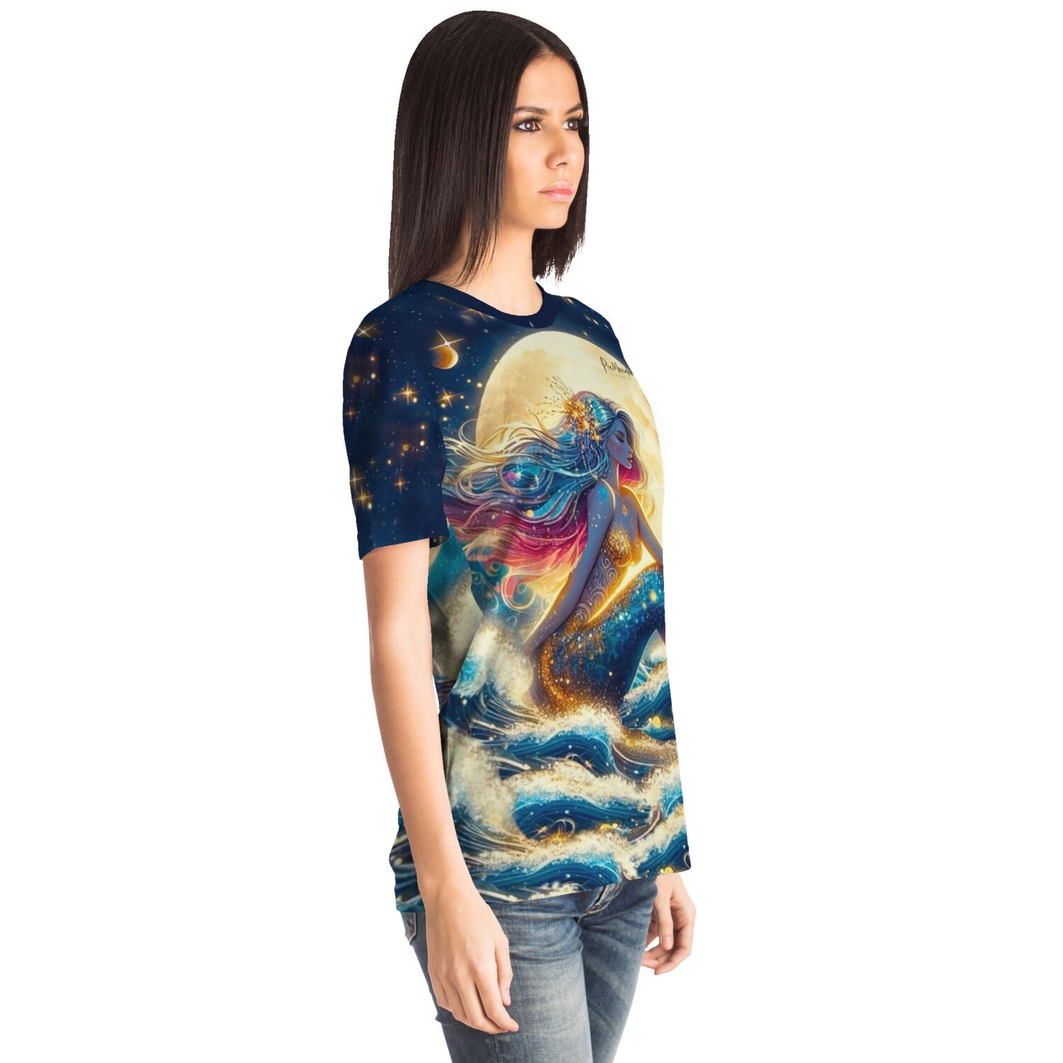 Dreamer T-Shirt - Meerjungfrau im Sternenhimmel