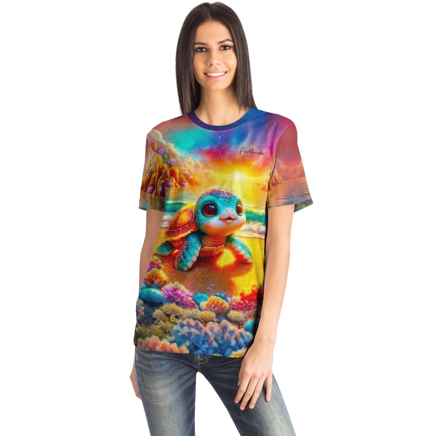 Dreamer T-Shirt - 100 Farben Special - Schildkröte am Funkelstrand