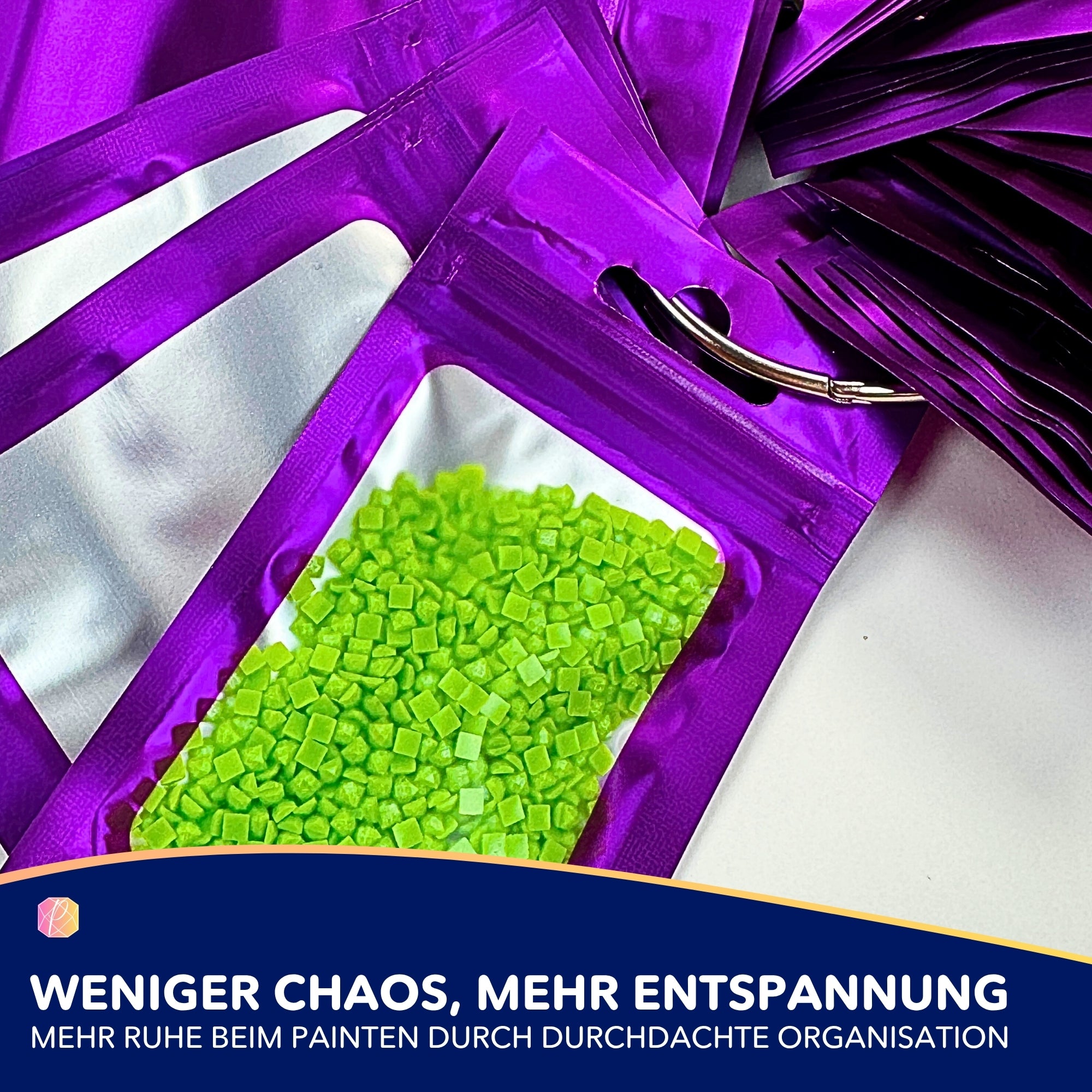 Diamond Painting Druckverschlussbeutel für Steinchen