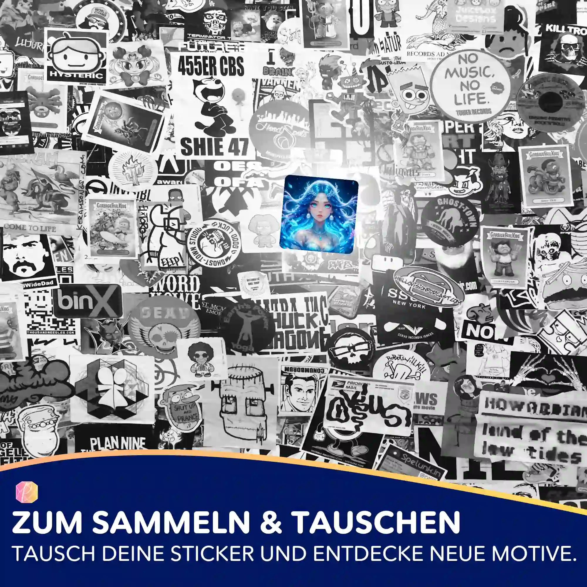 Aufkleber 5er-Set - Nerelya Hüterin der Tiefe