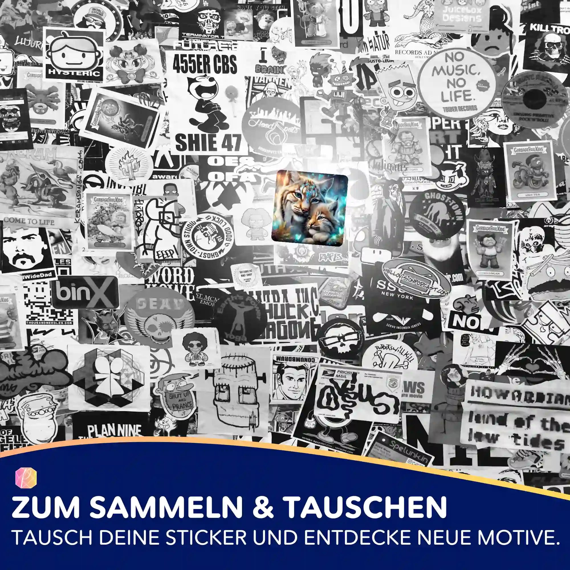 Aufkleber 5er-Set - Ich halte dich