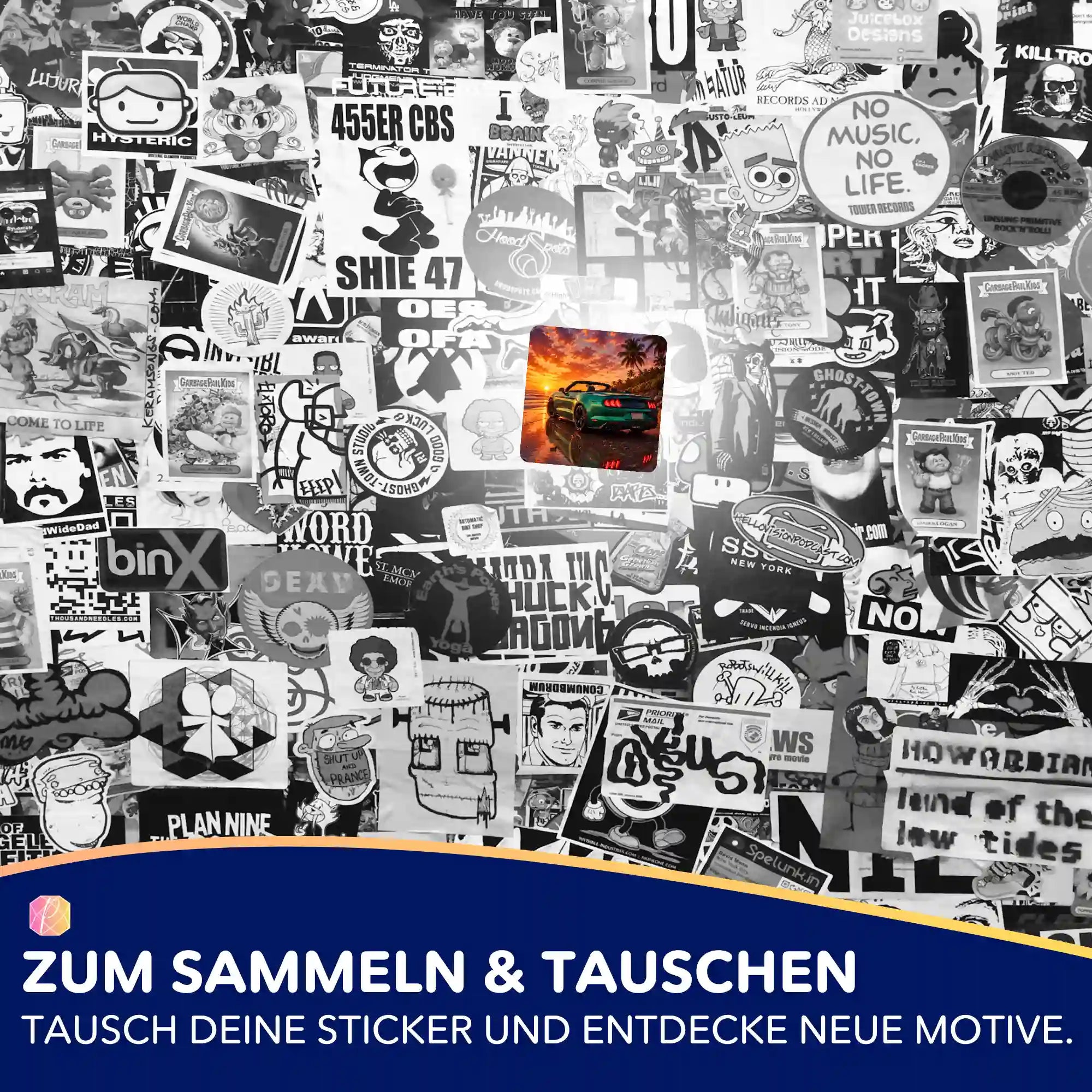 Aufkleber 5er-Set - Sonnenkilometer
