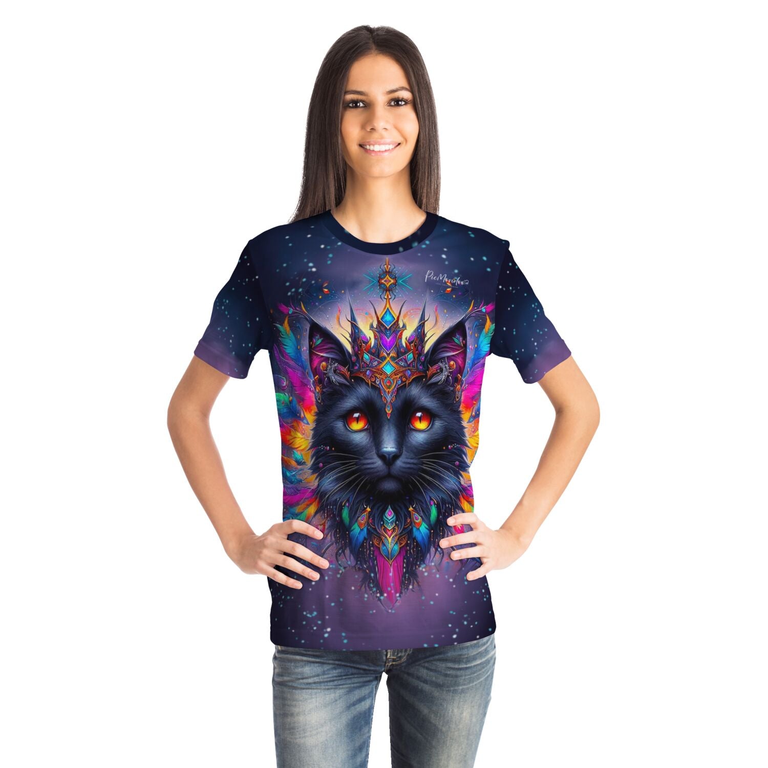 Dreamer T-Shirt - Mystic colorsplash Cat