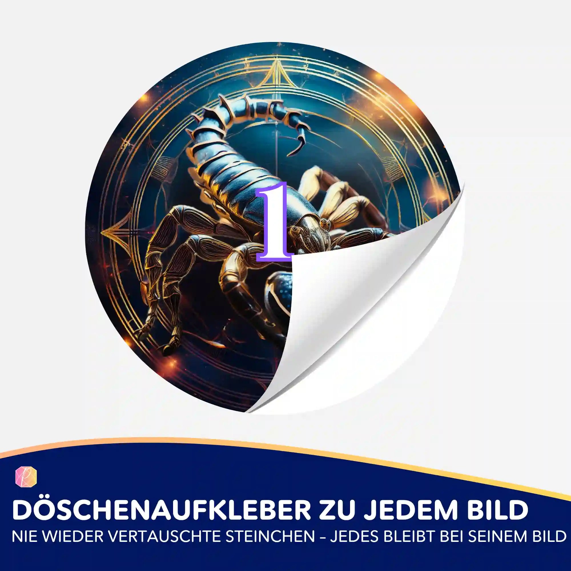Döschenaufkleber - Sternzeichen Skorpion "Limited Edition"