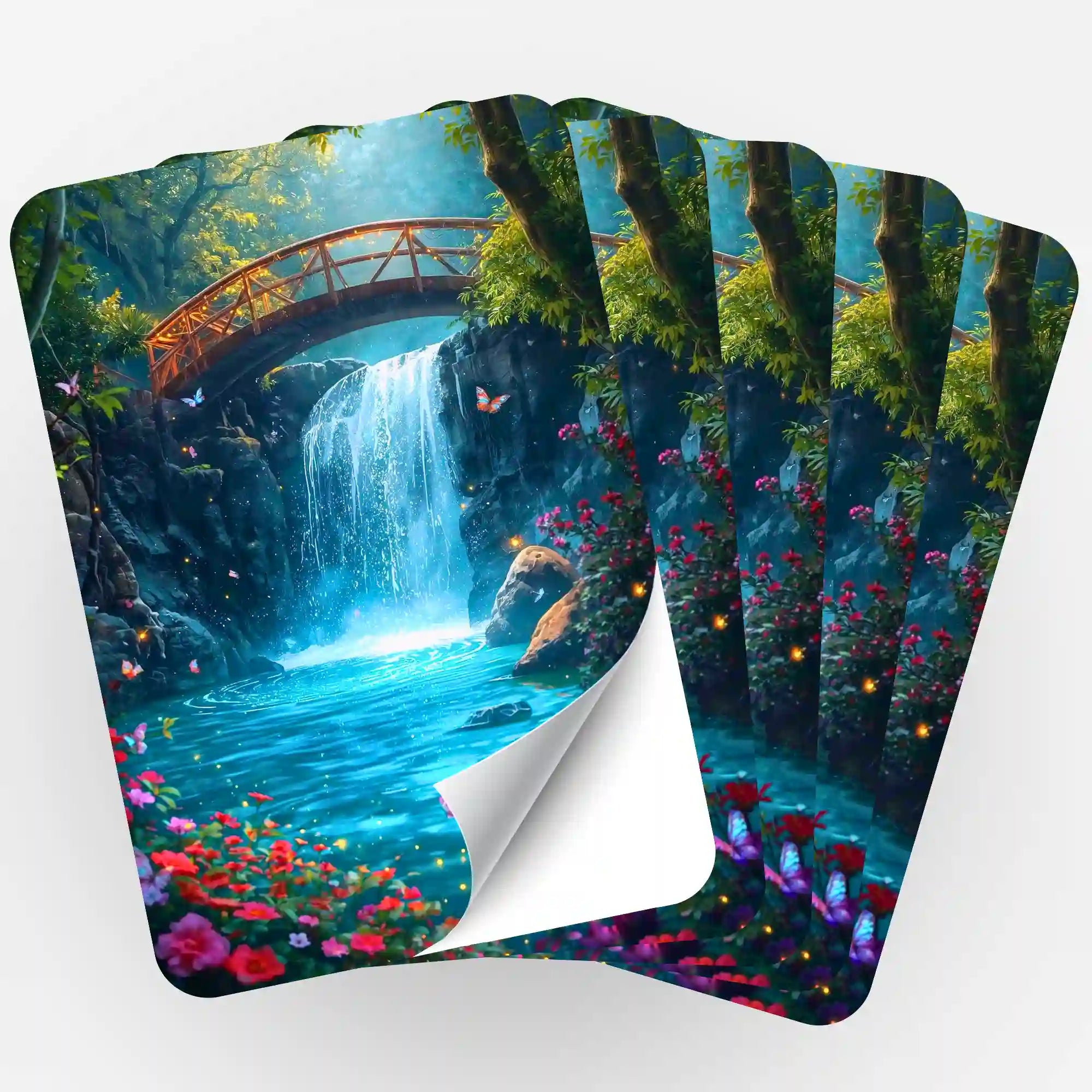 Fünfer-Set Aufkleber Brücke der Träume für Diamond Painting Organisation und Dekoration von Bastelsets