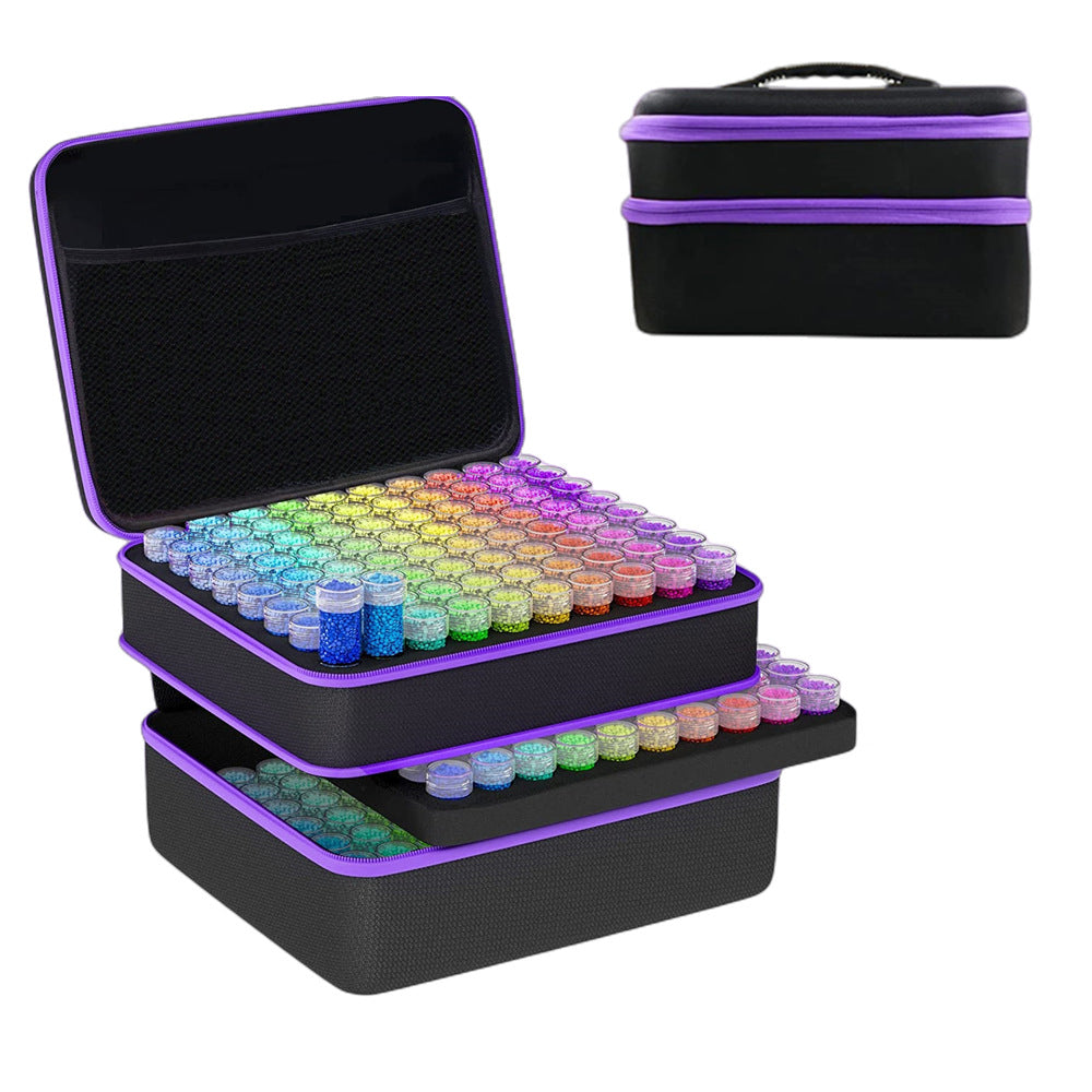 Diamond Painting XXL Aufbewahrungs-Koffer | 240 Döschen