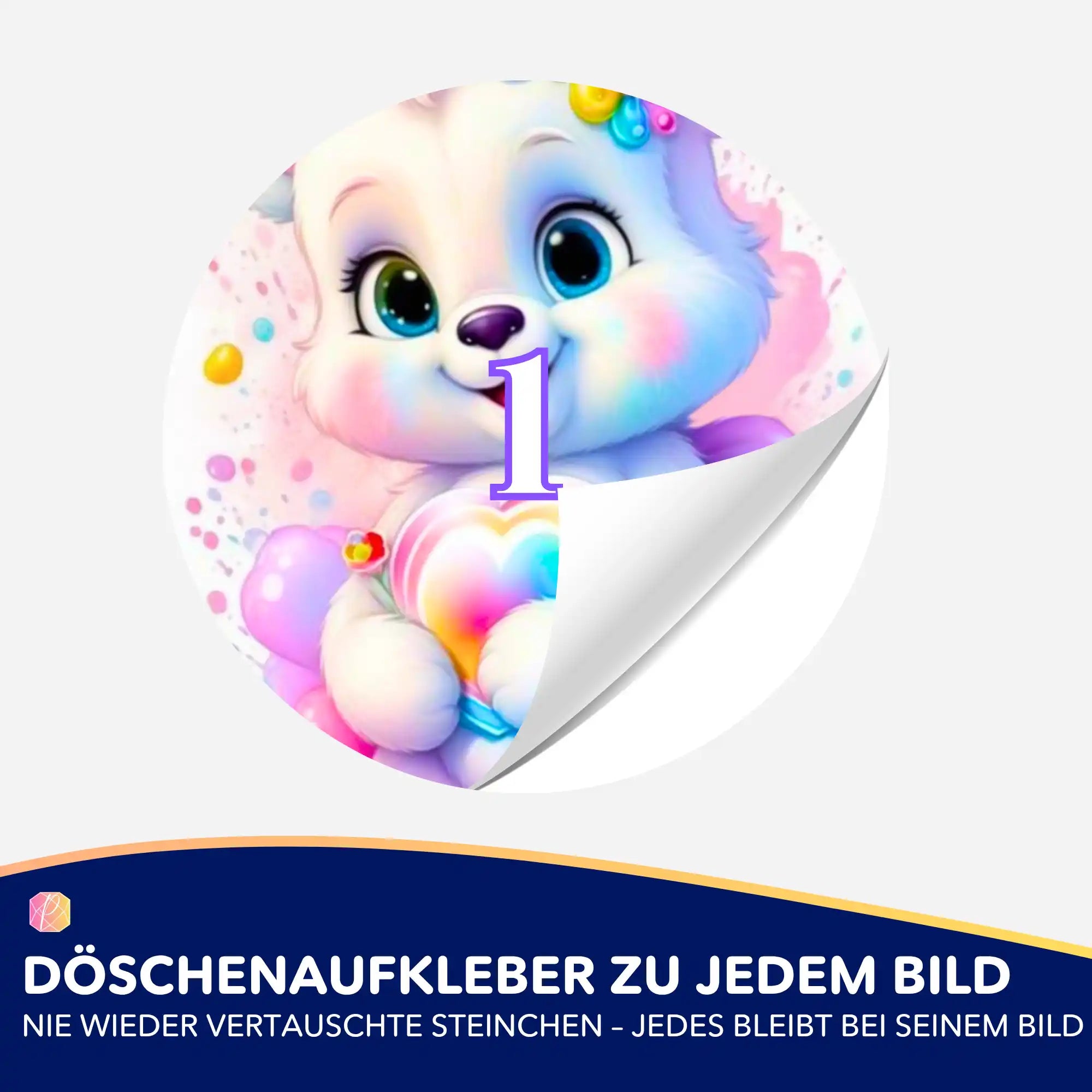 Döschenaufkleber - Herzensbärchen
