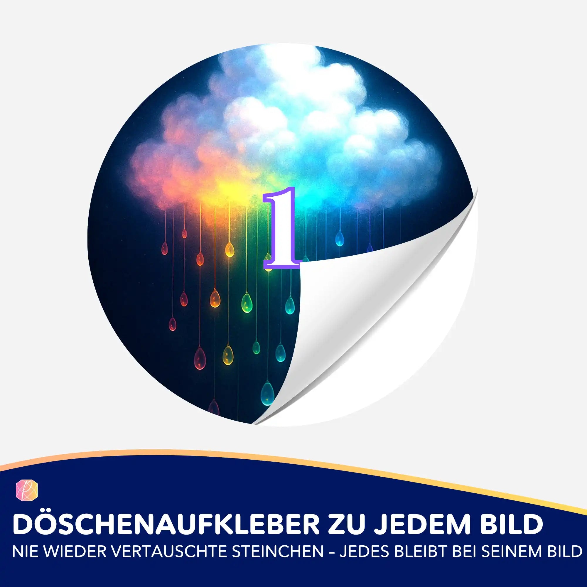 Döschenaufkleber - Jennifer Special - Regenbogenwolke