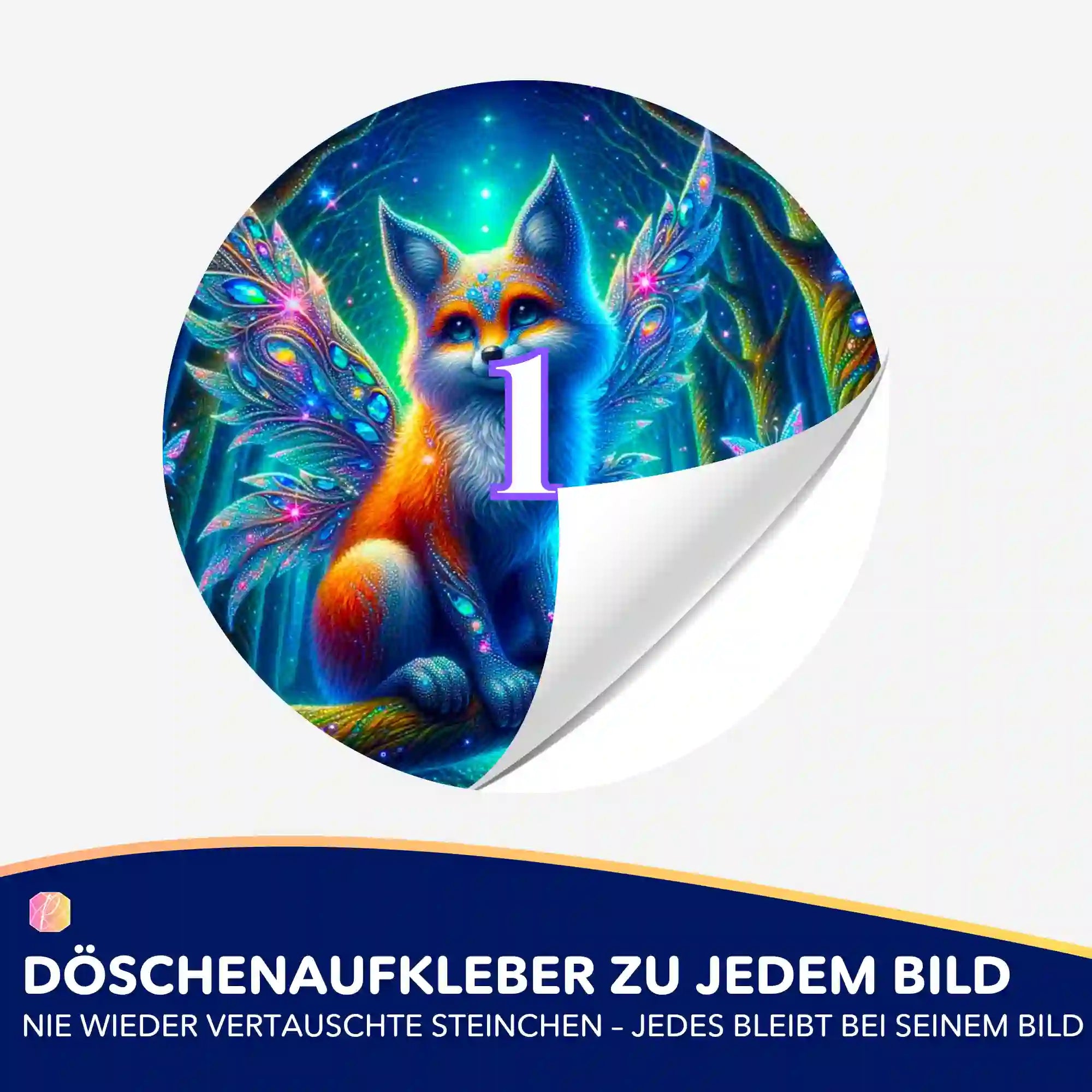 Döschenaufkleber - Fairy Fox of Magic