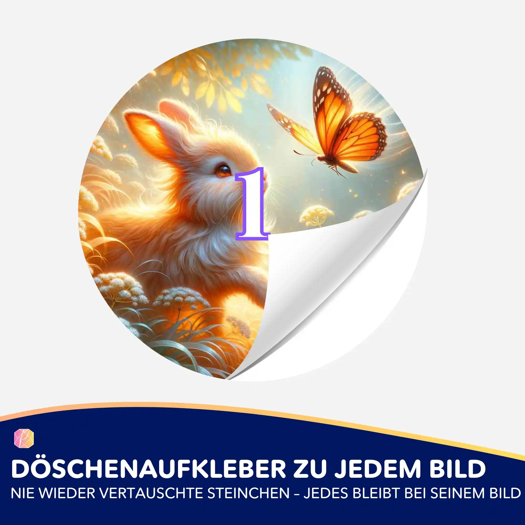 Döschenaufkleber - Häschenfreunde
