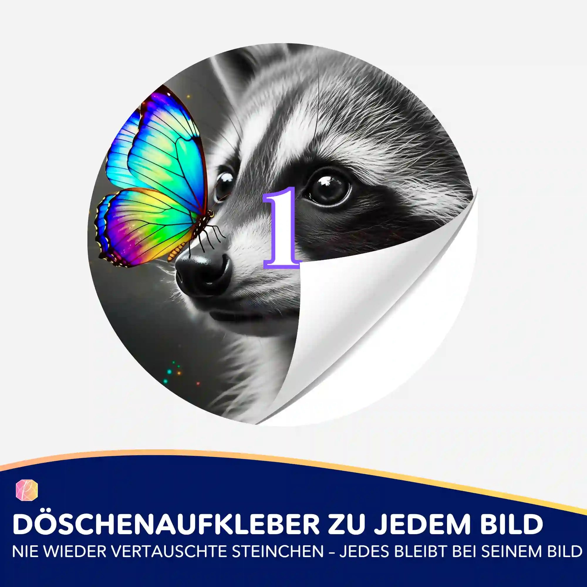 Döschenaufkleber - Kleiner Farbtupfer
