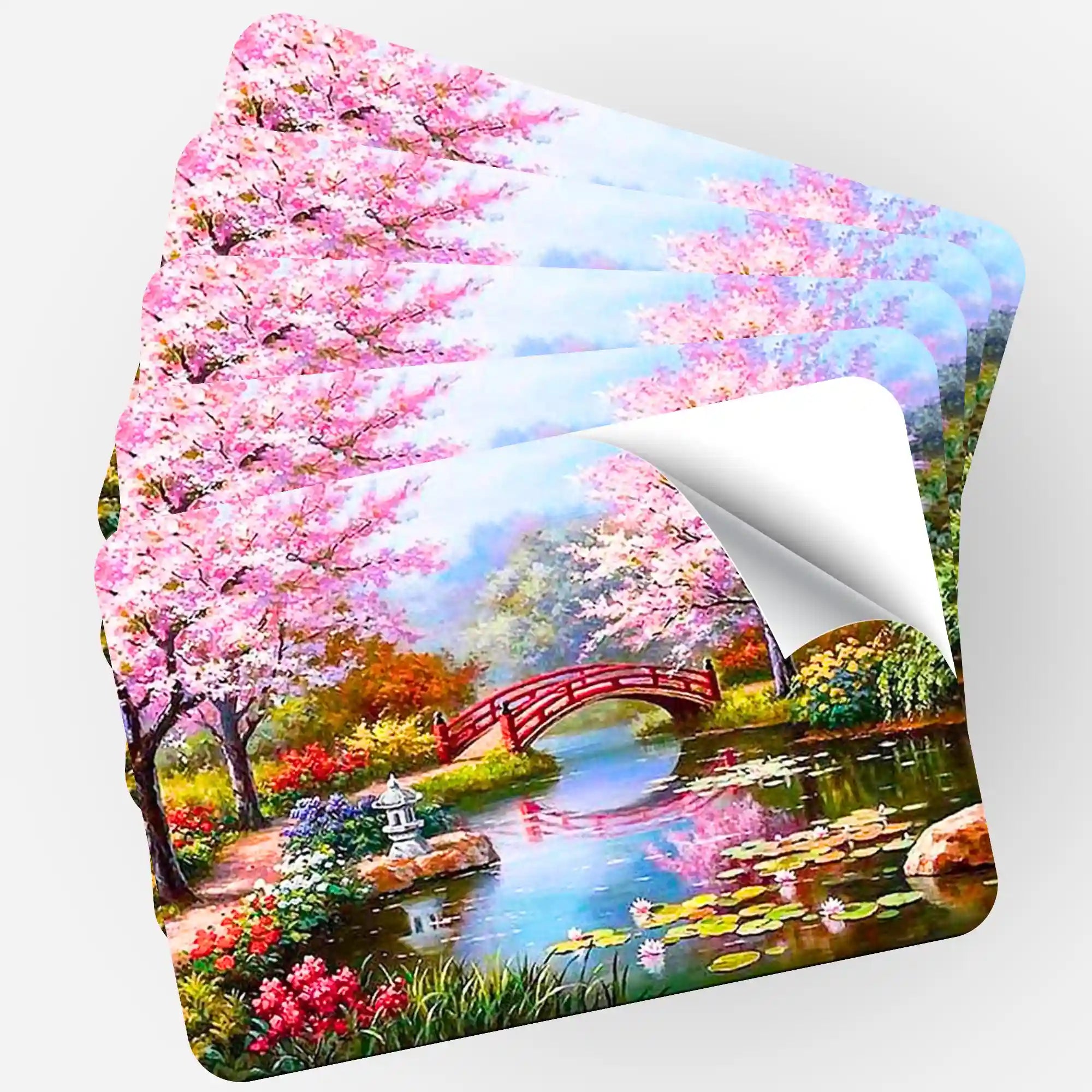 Aufkleber 5er-Set - Der chinesische Garten