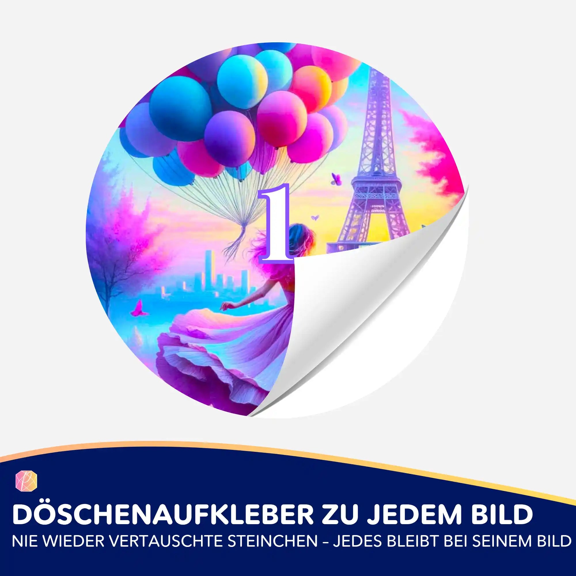 Döschenaufkleber - Verträumtes Paris