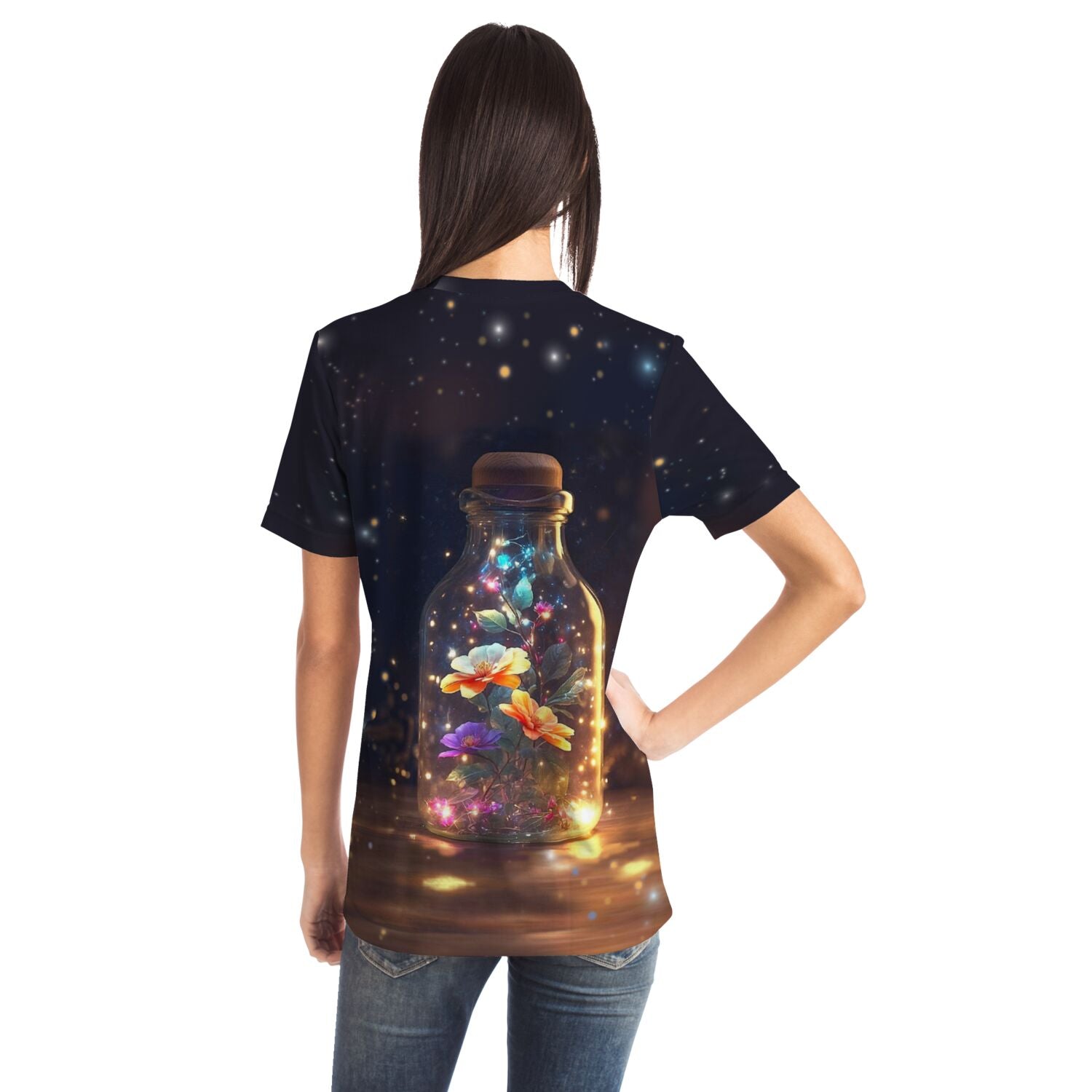 Dreamer T-Shirt - Leuchtender Blütenzauber