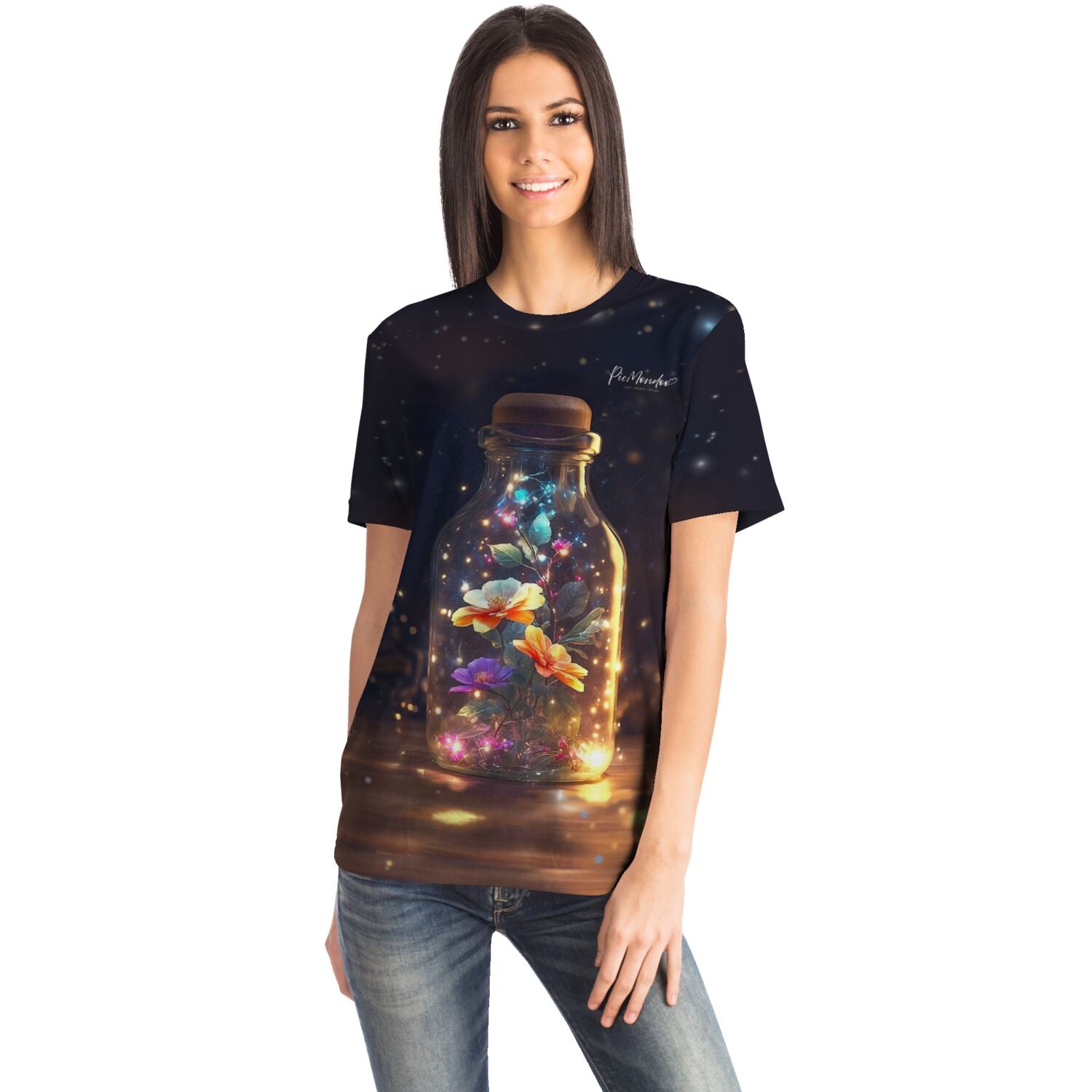 Dreamer T-Shirt - Leuchtender Blütenzauber