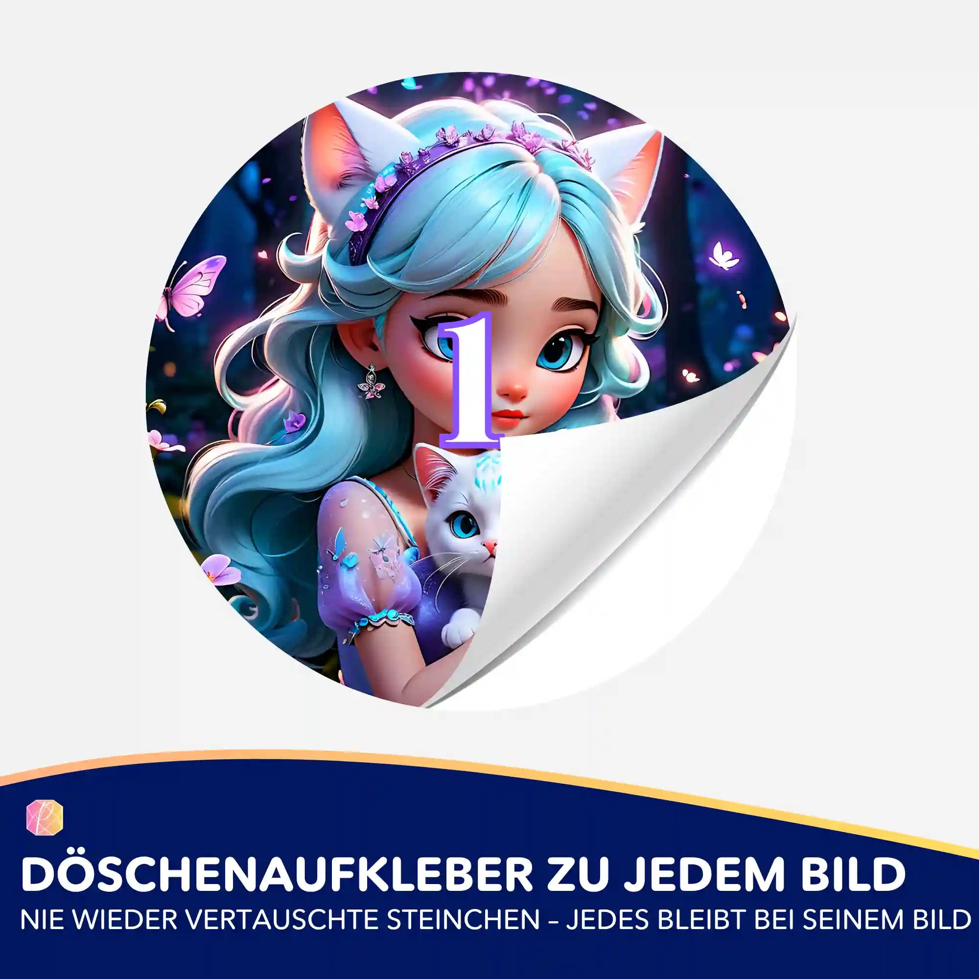 Döschenaufkleber - Kim Kitty Girl