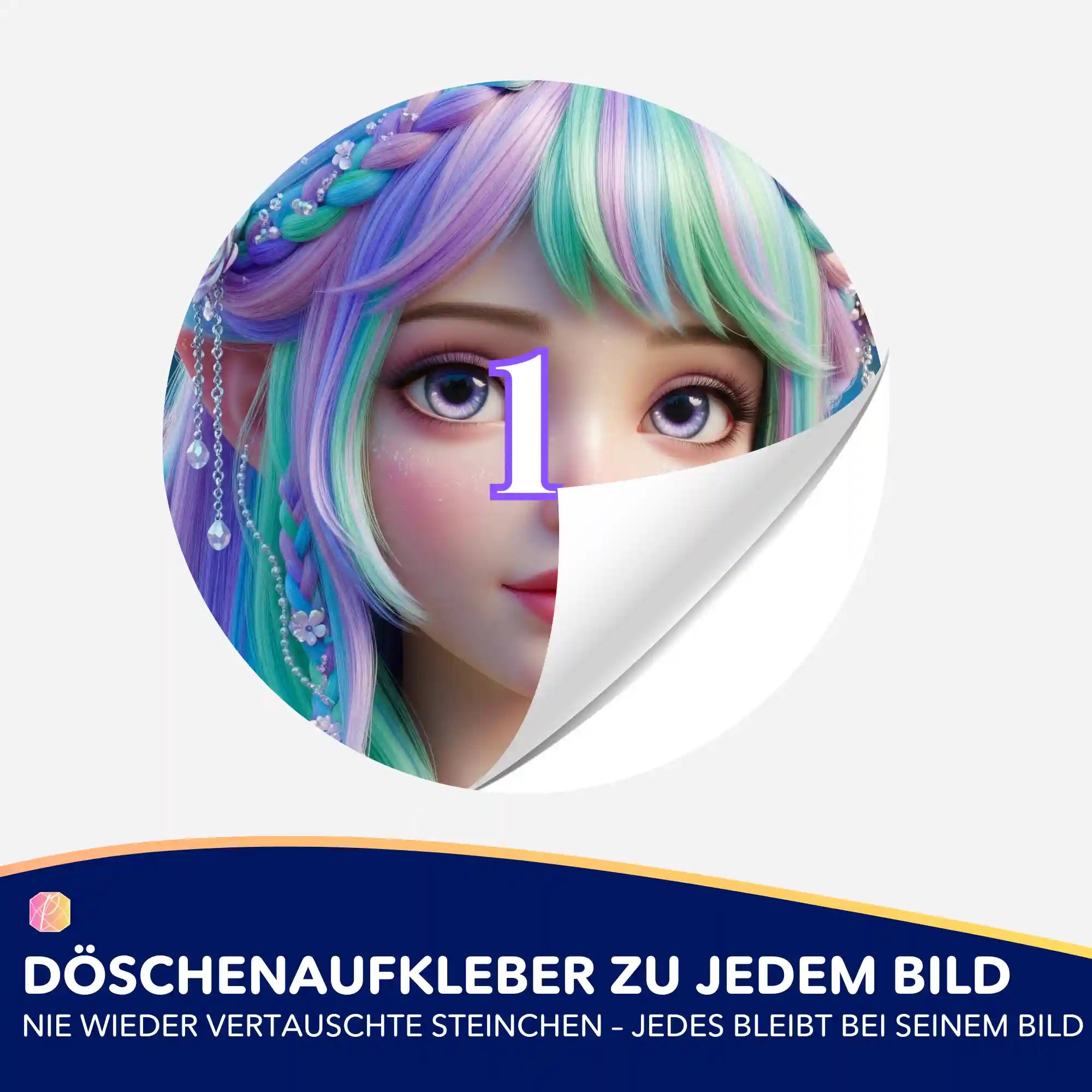 Döschenaufkleber - Feenprinzessin Elara