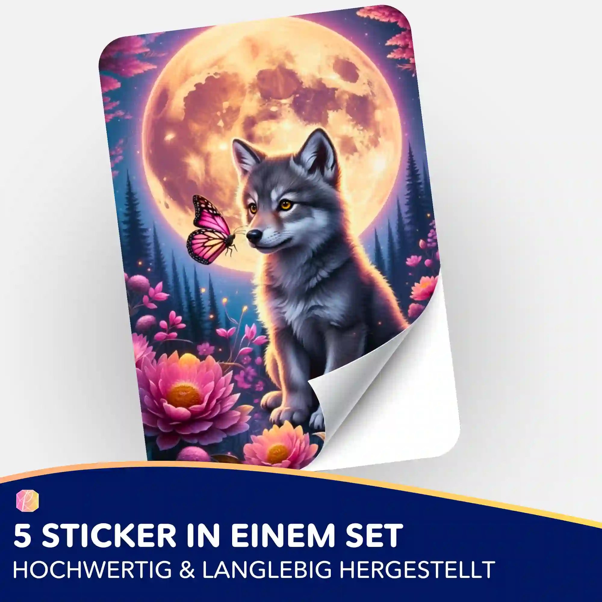 Aufkleber 5er-Set - Zwischen Traum und Erwachen