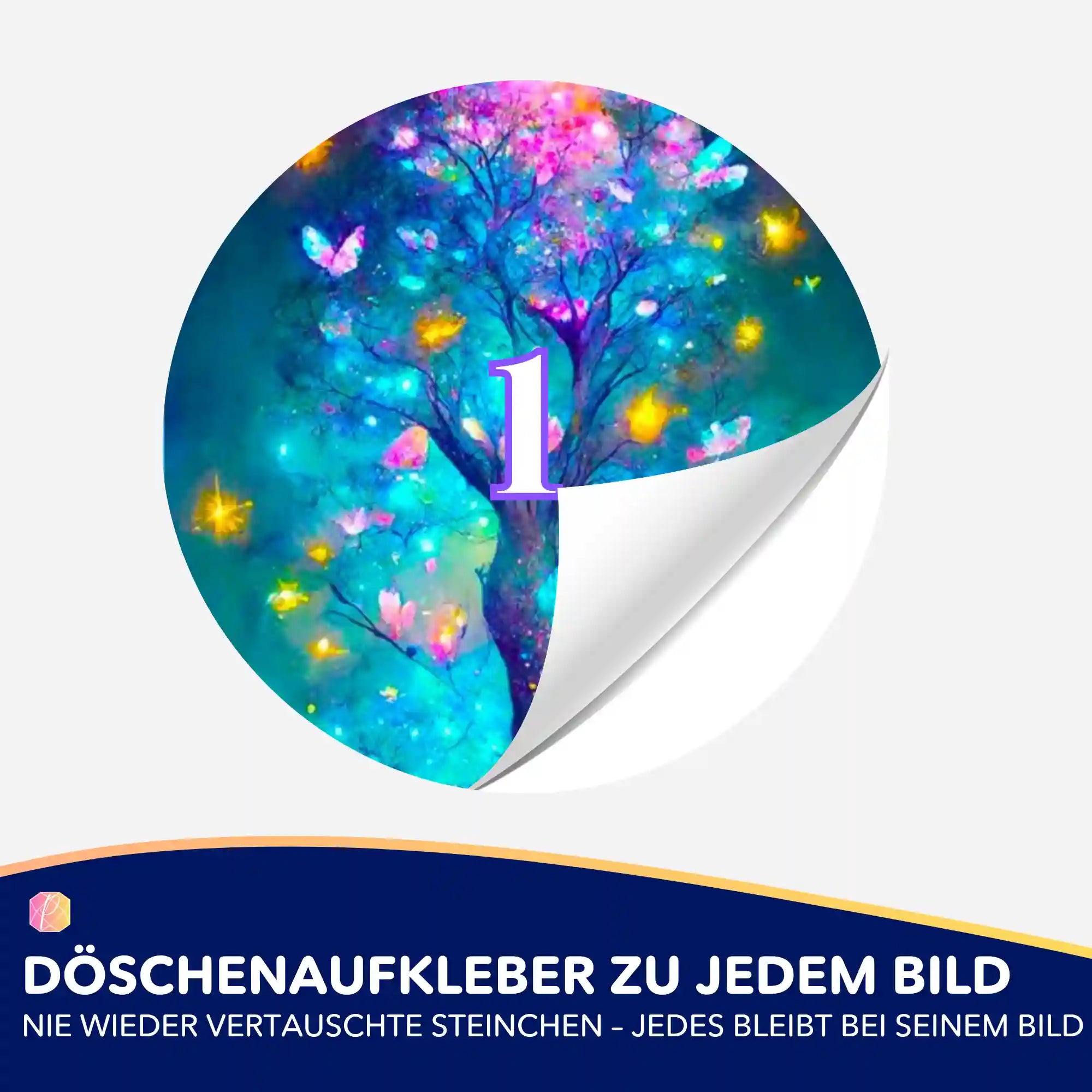 Döschenaufkleber - Schmetterlingsbaum