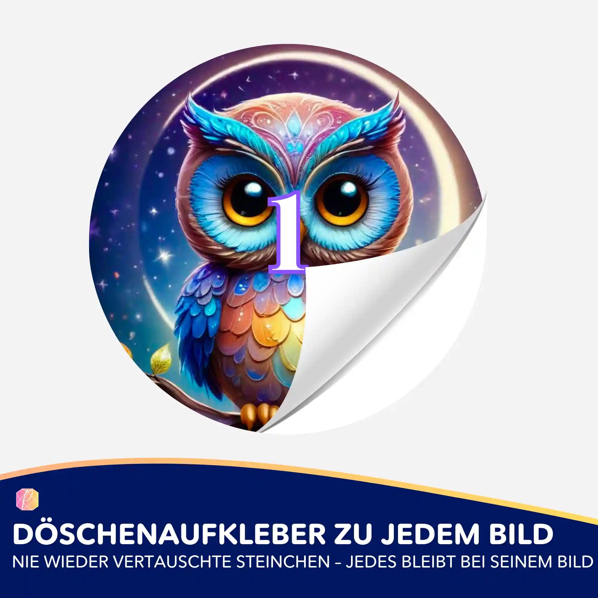 Döschenaufkleber - Moni Live Verkauf - Owl Oskar