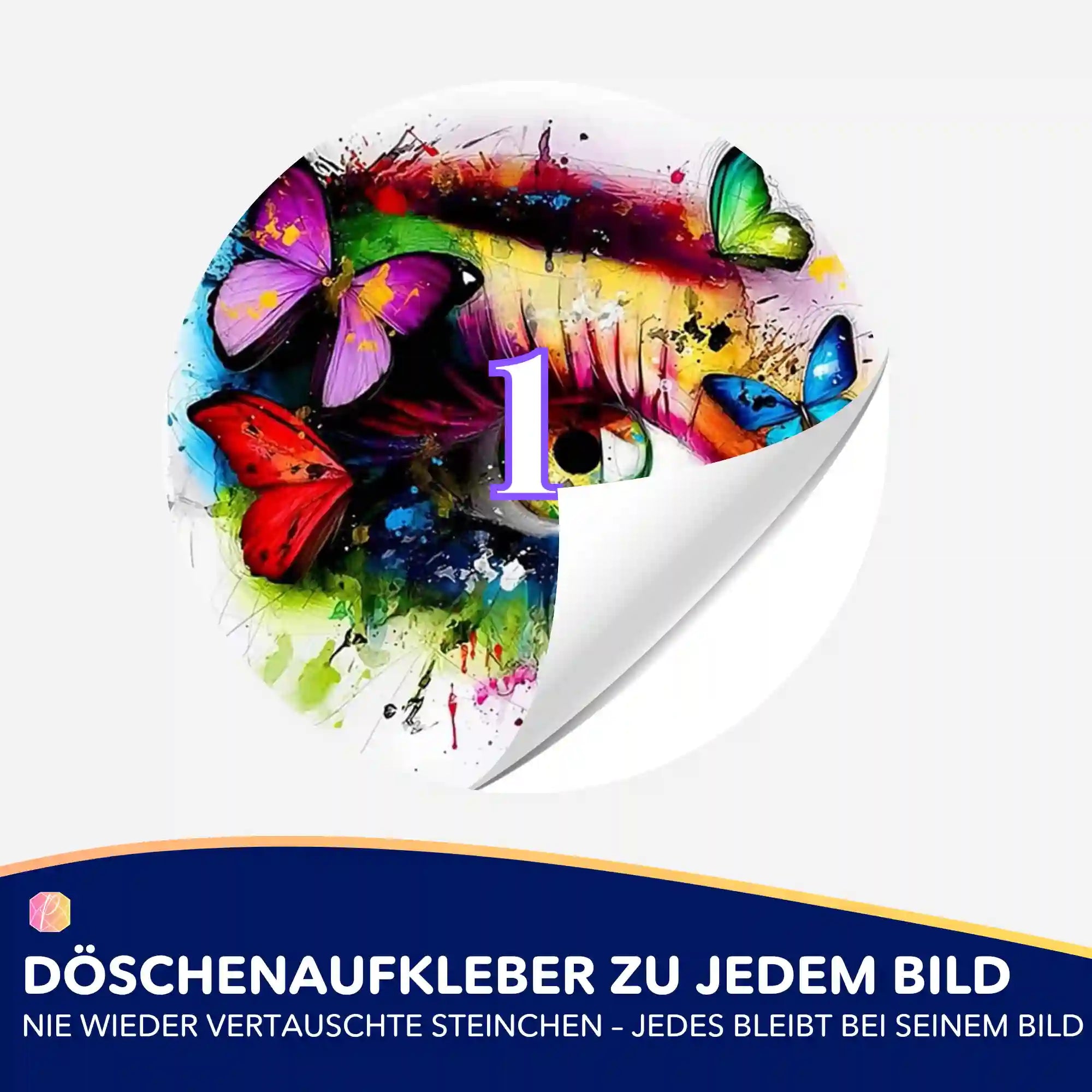 Döschenaufkleber - Eye of Butterflies
