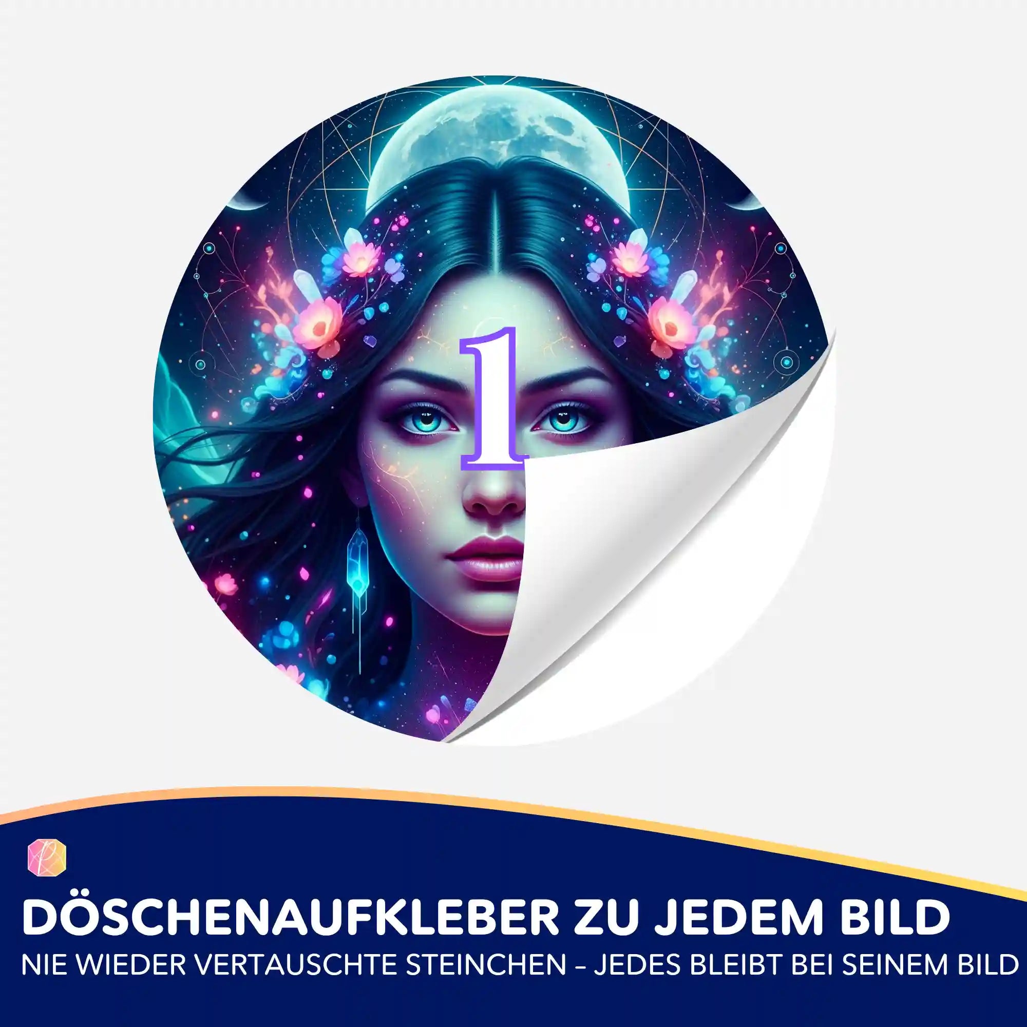 Döschenaufkleber - Mondprinzessin