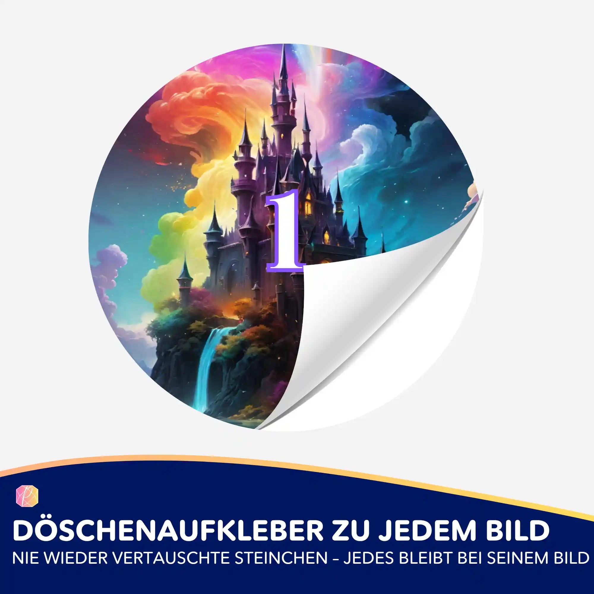 Döschenaufkleber - Zauberschloss