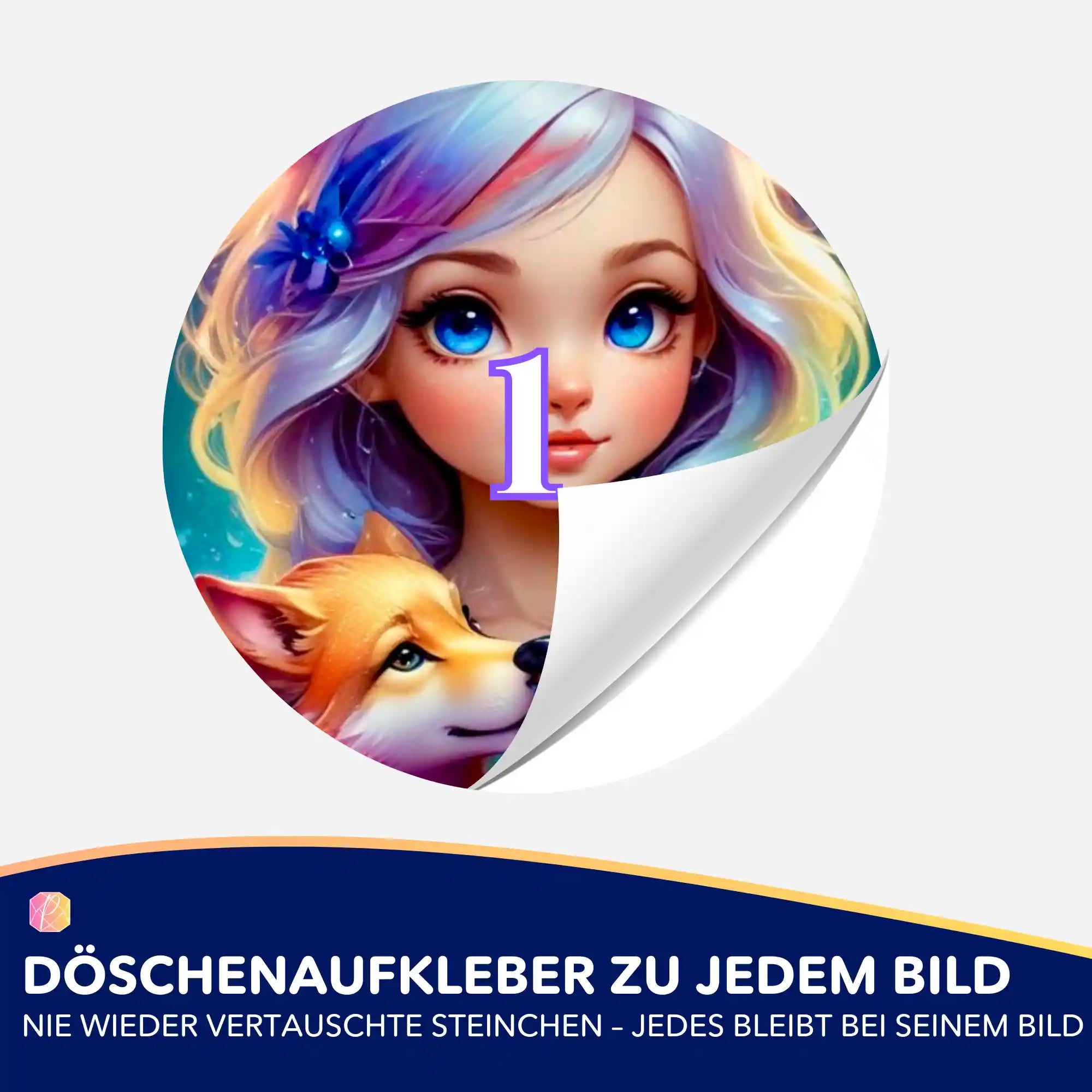 Döschenaufkleber - Moni Live Verkauf - Wolfsmädchen Finja