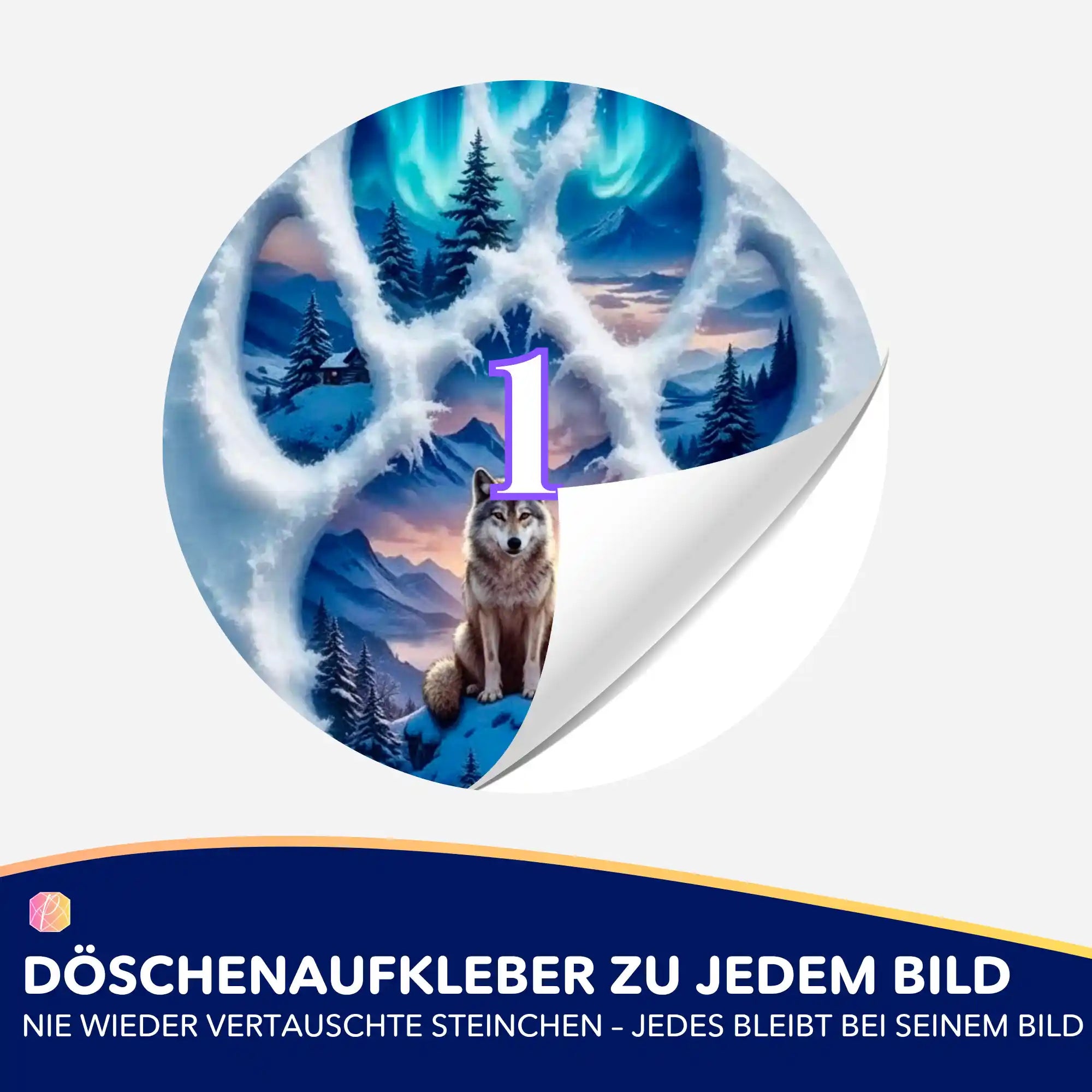 Döschenaufkleber - Spuren der Freiheit