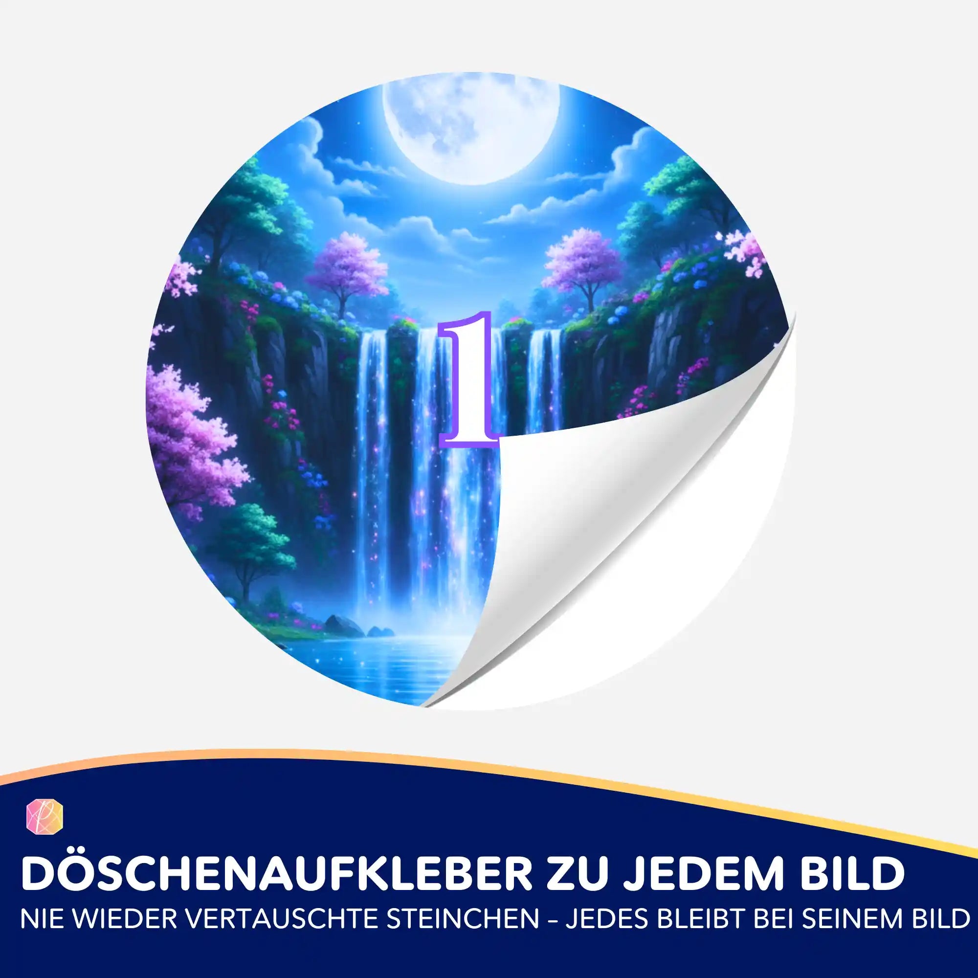 Döschenaufkleber - Tal der flüsternden Wasser