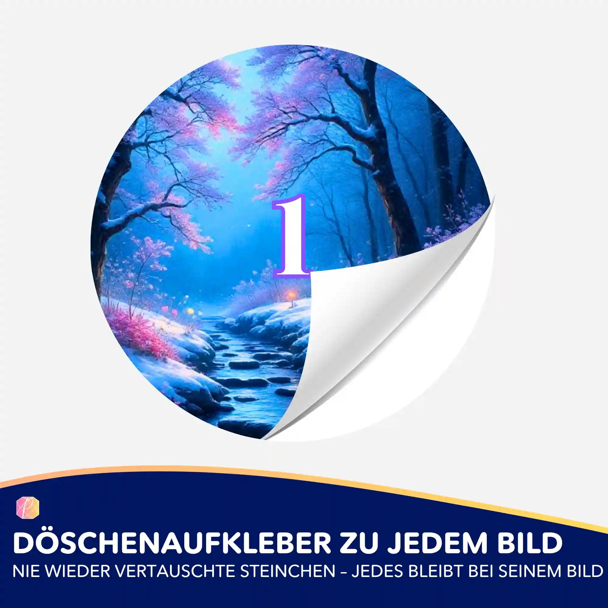 Döschenaufkleber - Fluss der Träume
