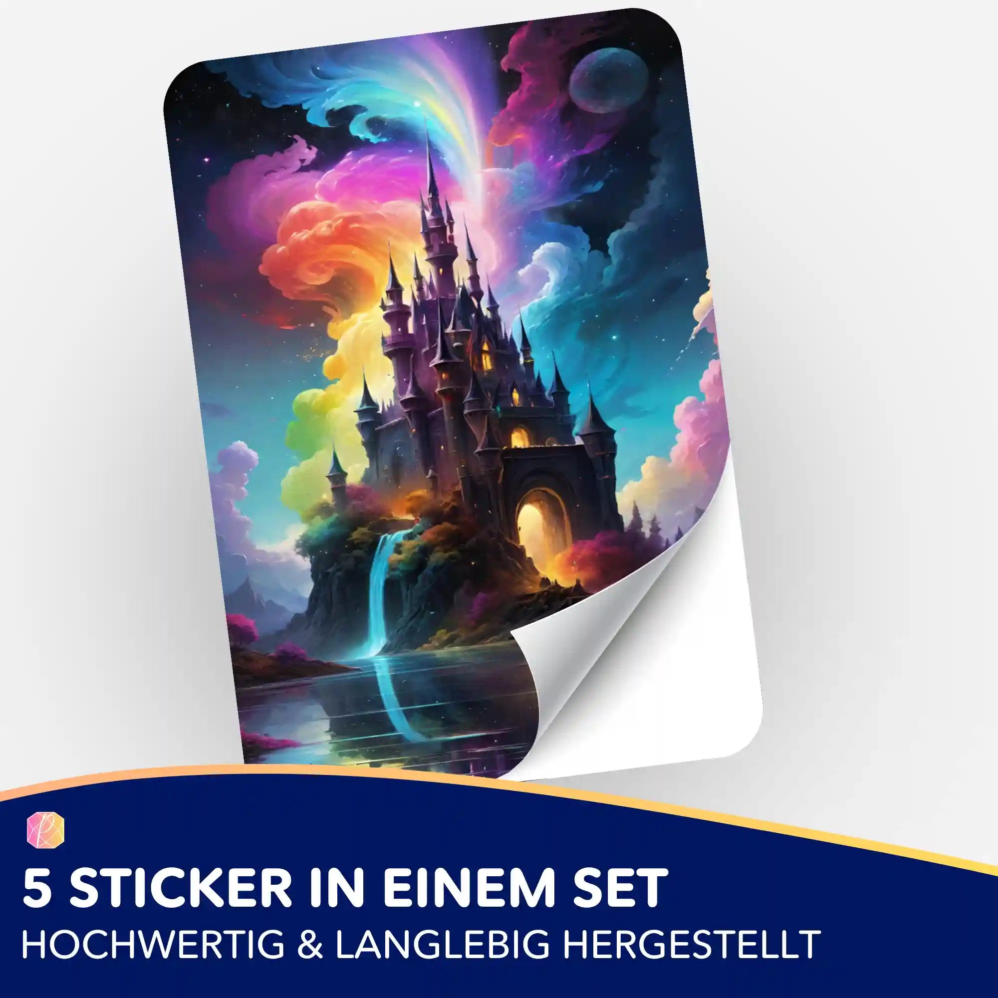 Aufkleber 5er-Set - Zauberschloss