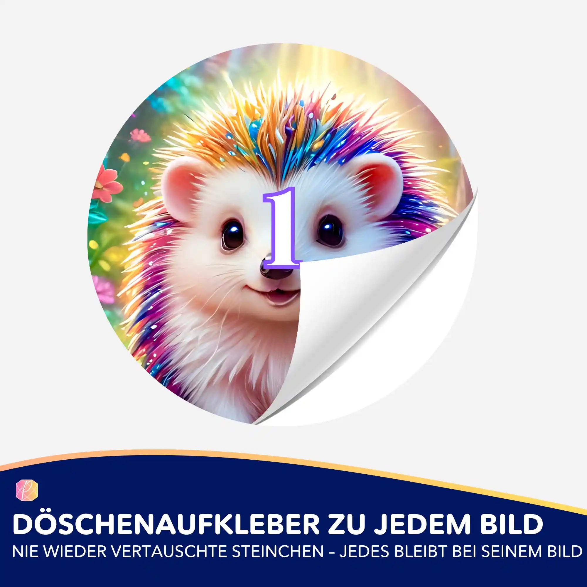 Döschenaufkleber - Moni Live Verkauf - Igel Stups