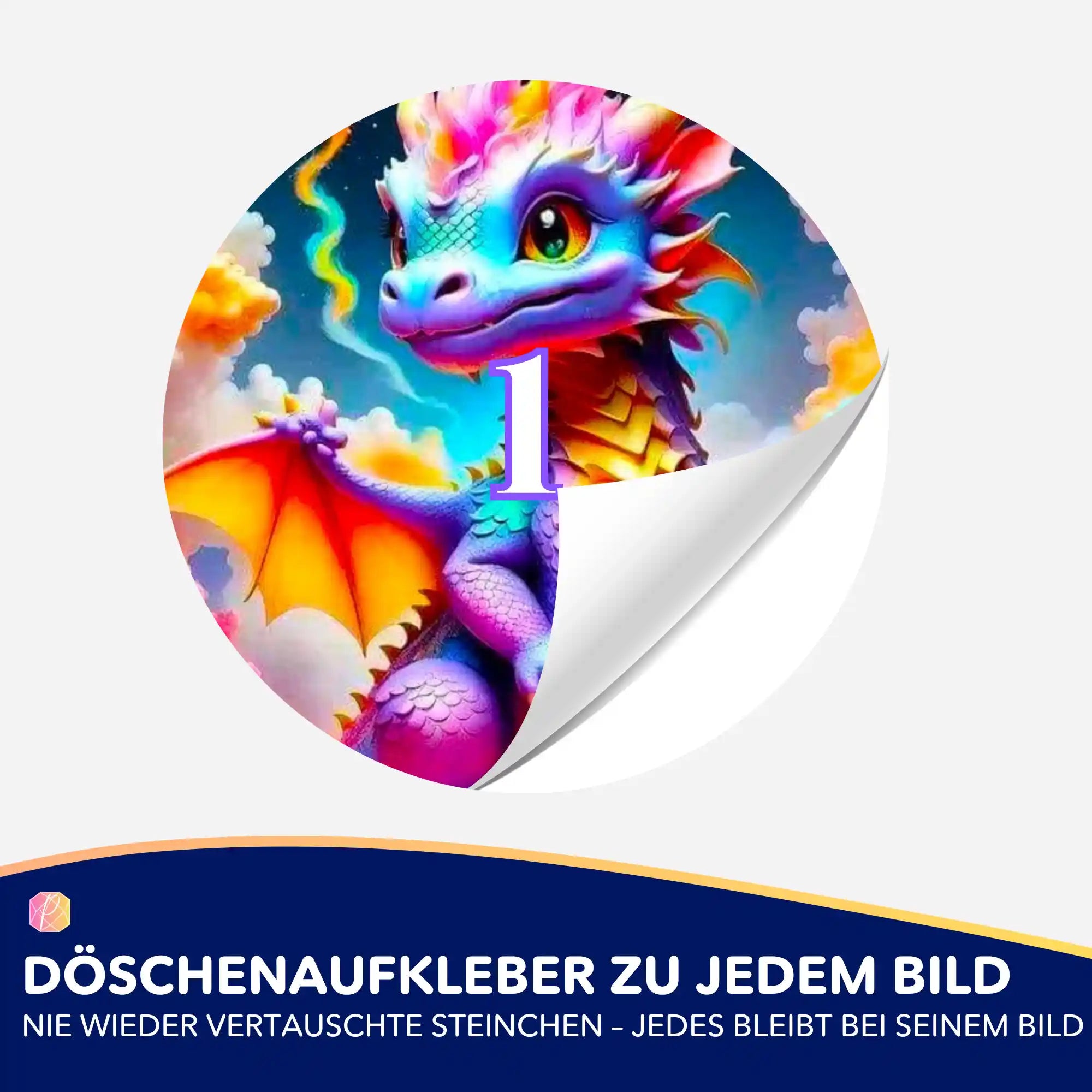 Döschenaufkleber - Baby Dragon