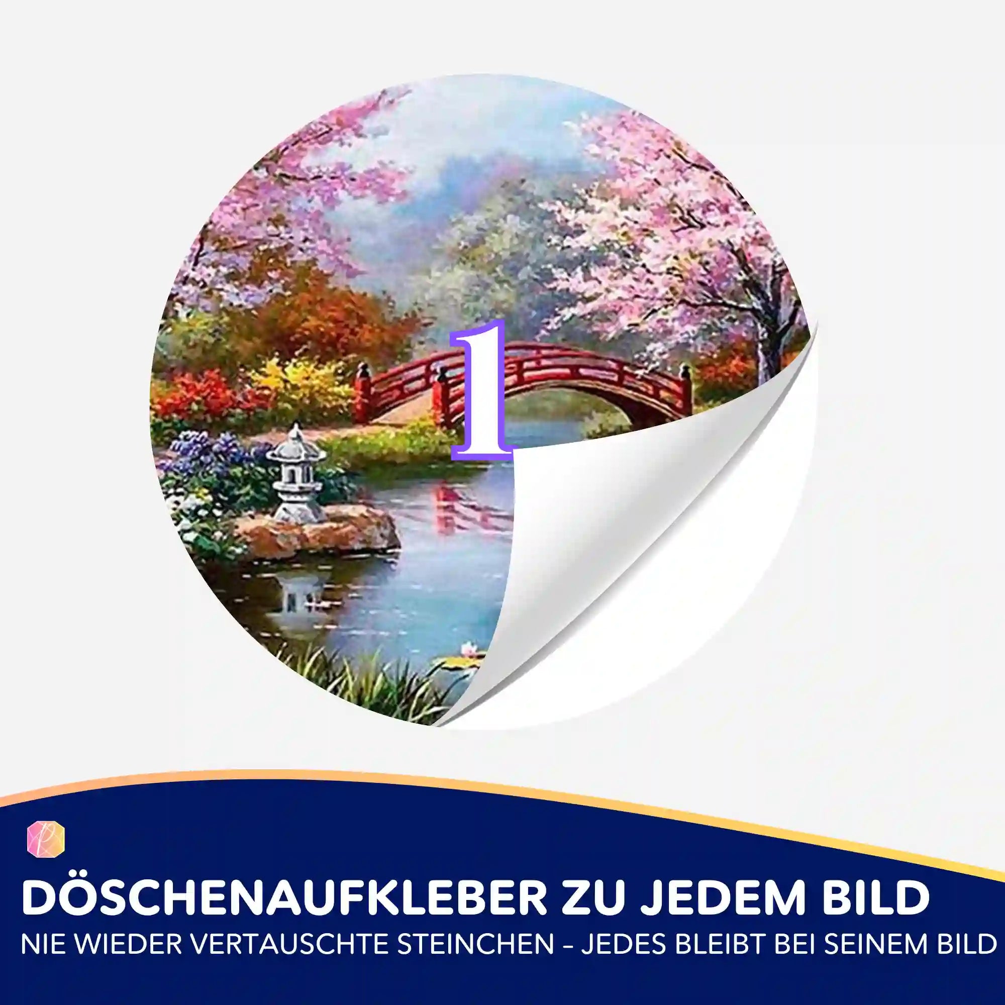Döschenaufkleber - Der chinesische Garten
