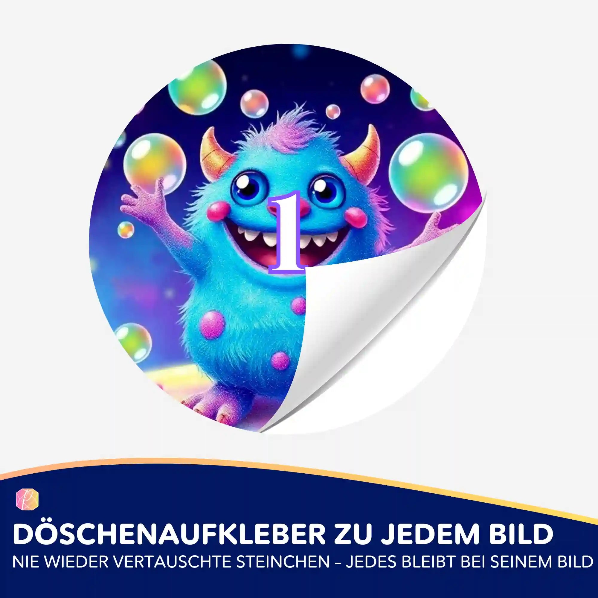 Döschenaufkleber - Moni Live Verkauf - Happy
