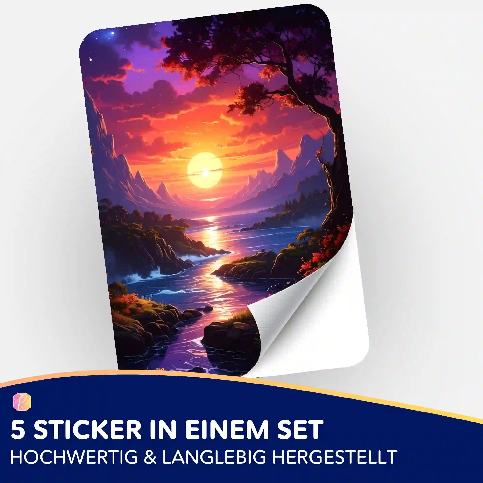 Aufkleber 5er-Set - Melodie des Lichts "Limited Edition"
