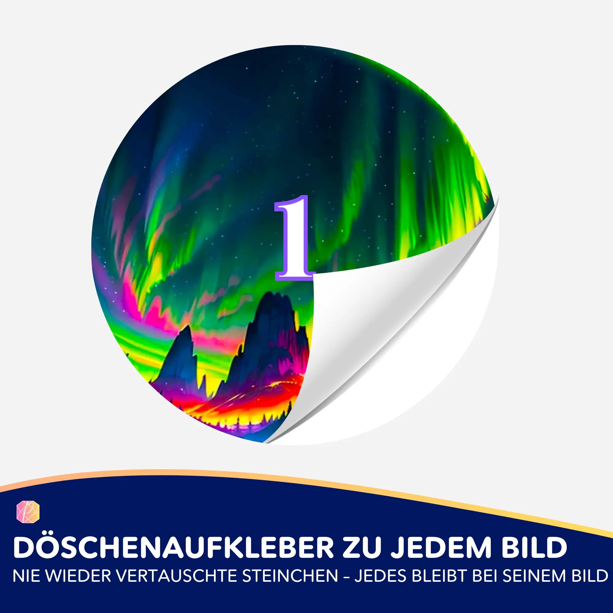 Döschenaufkleber - Nacht der bunten Lichter "Limited Edition"