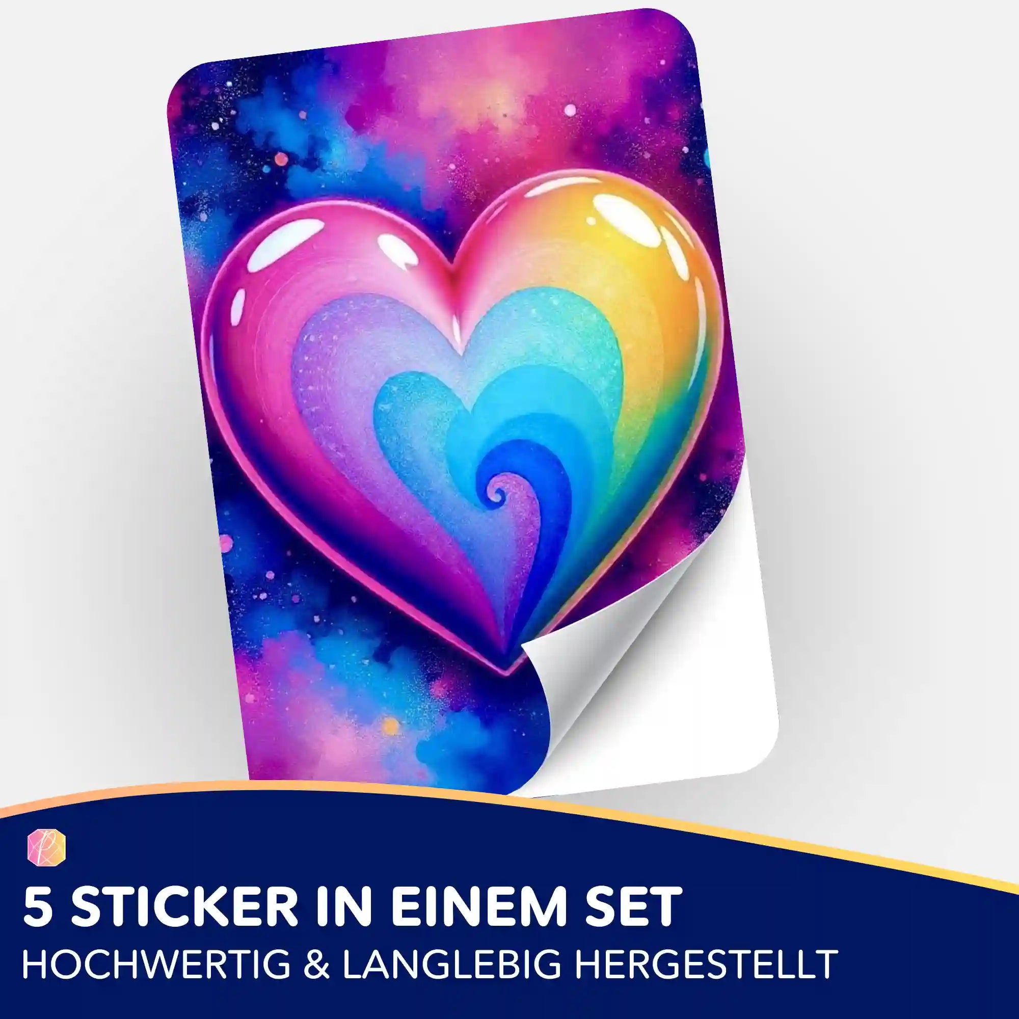 Aufkleber 5er-Set - Love