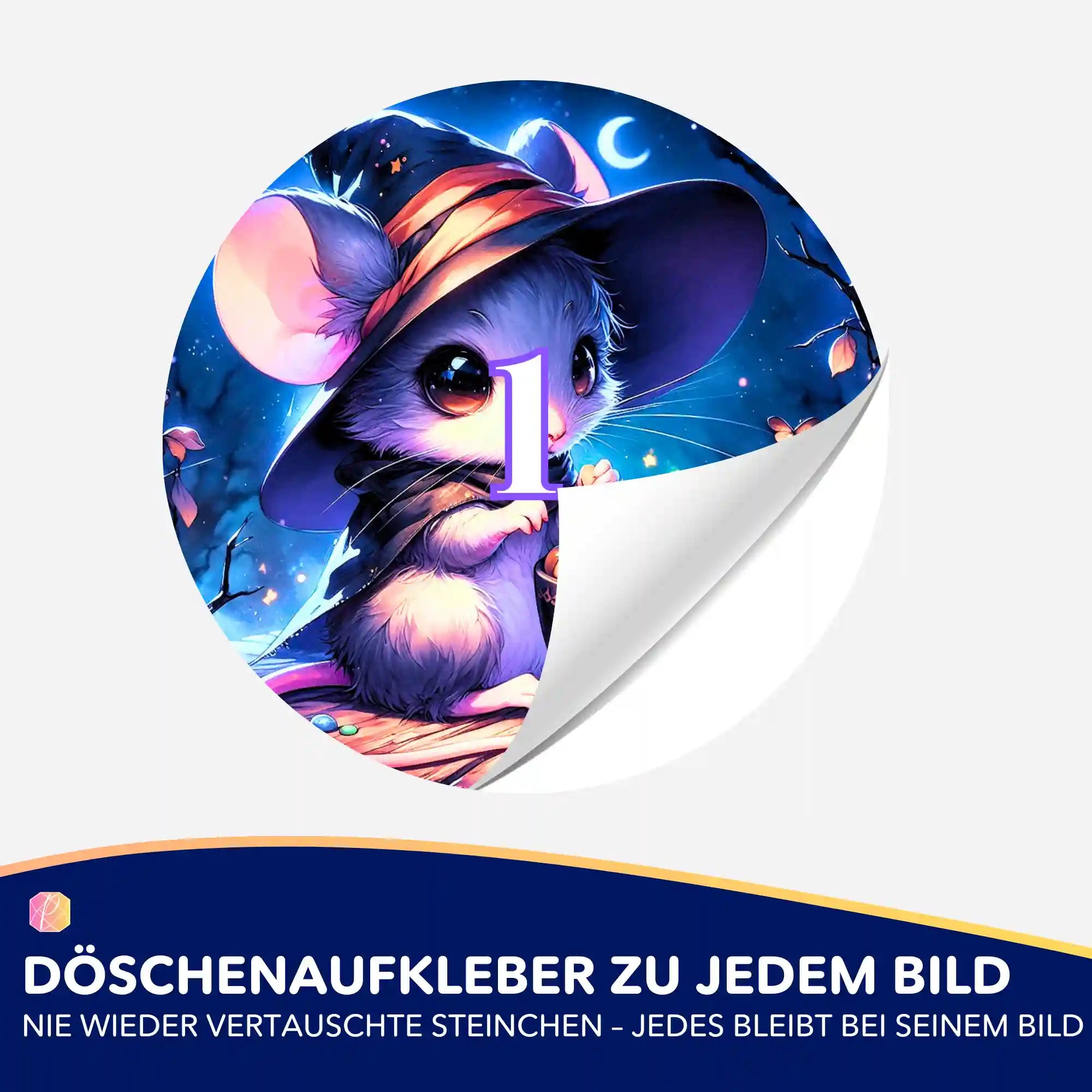 Döschenaufkleber - Mondflausch