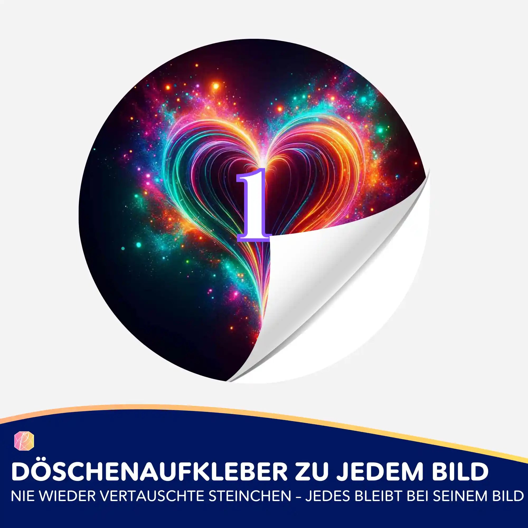 Döschenaufkleber - Herzflimmern