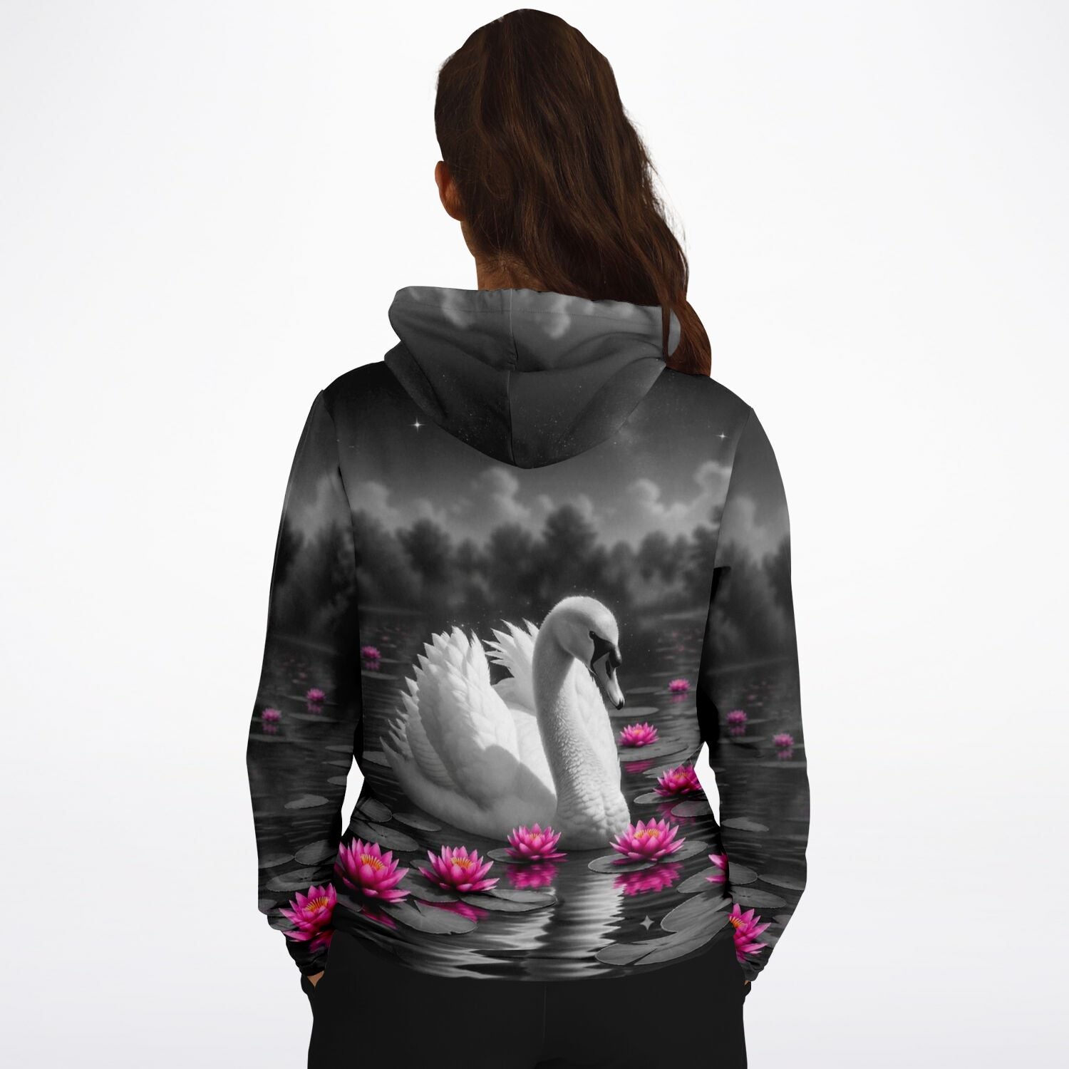 Dreamer Hoodie - Schwan im Seerosensee