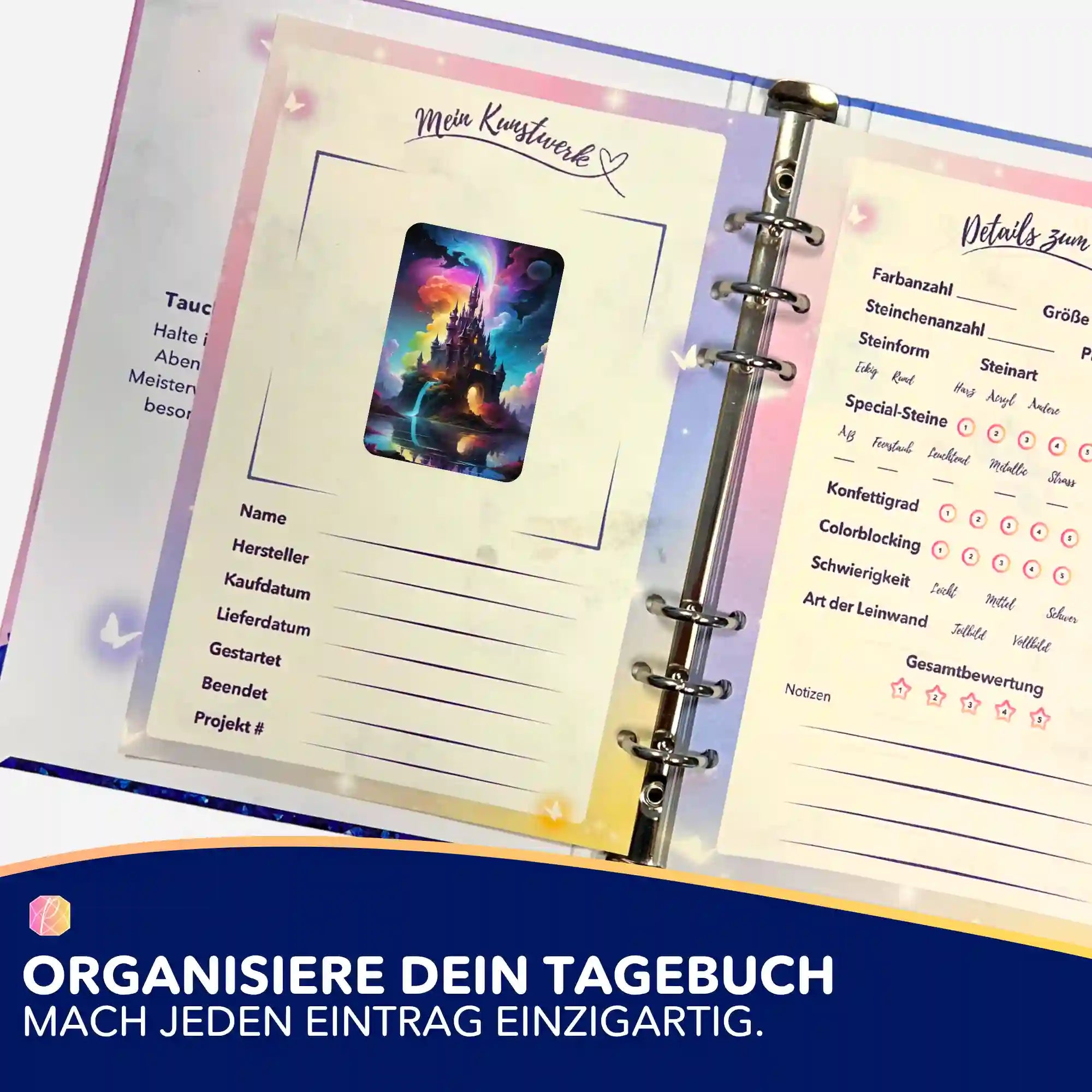 Aufkleber 5er-Set - Zauberschloss