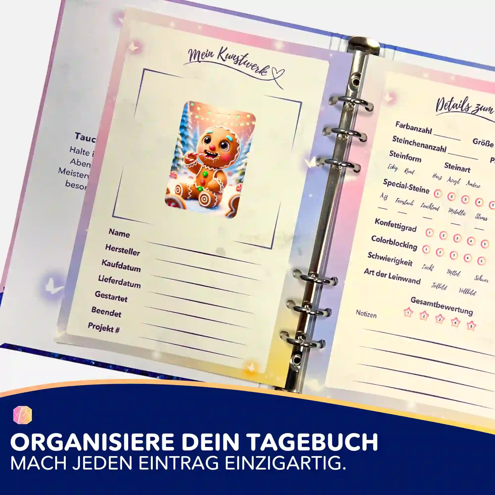 Aufkleber 5er-Set - Lebkuchenmann "Limited Edition"