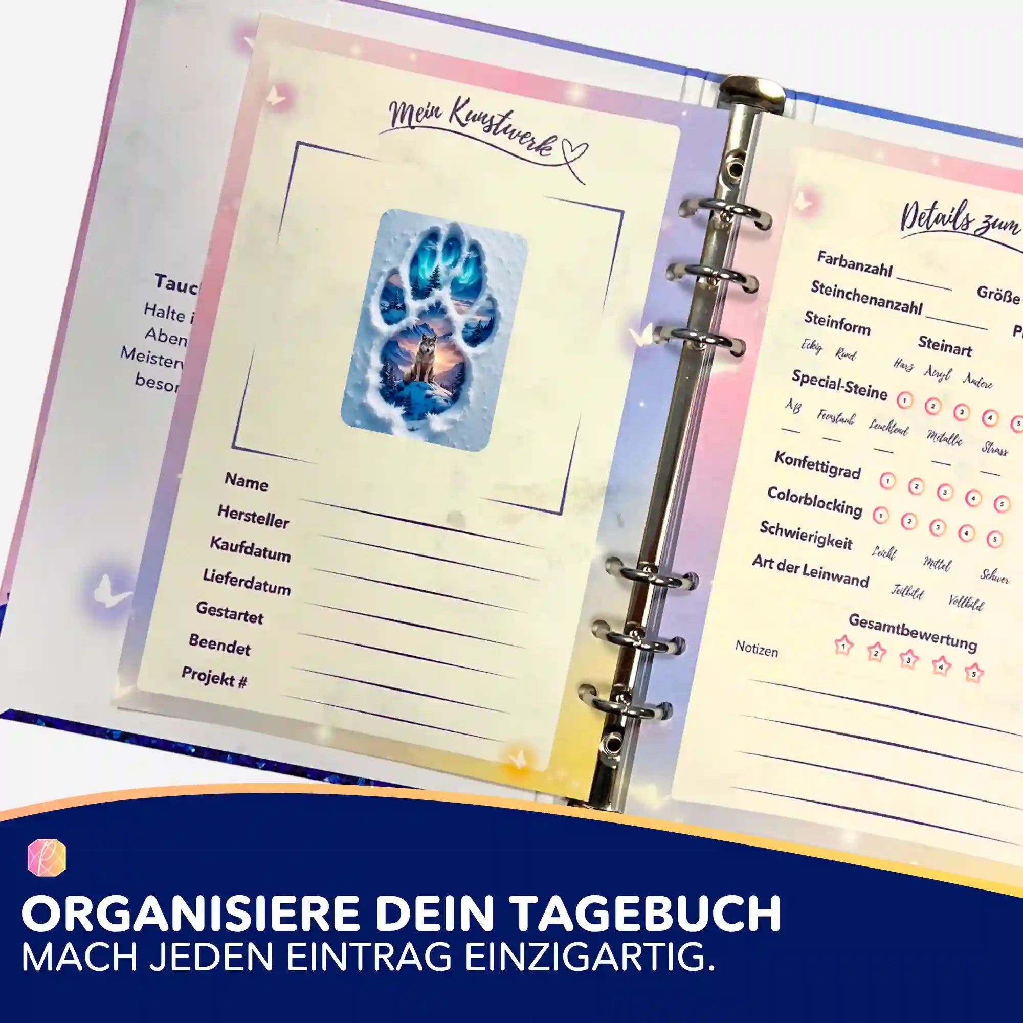 Aufkleber 5er-Set - Spuren der Freiheit