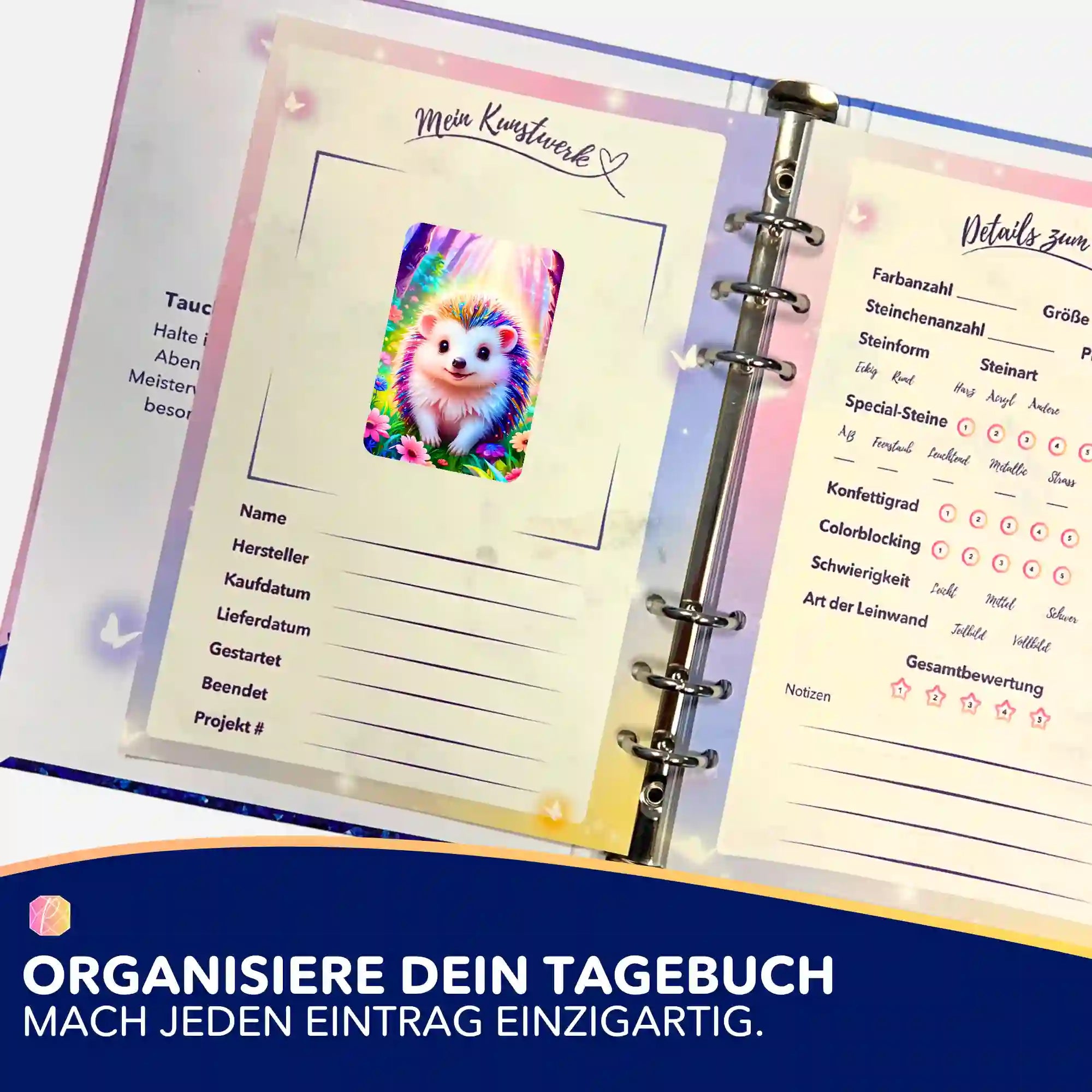 Aufkleber 5er-Set - Fairydust Special - Igel Stups