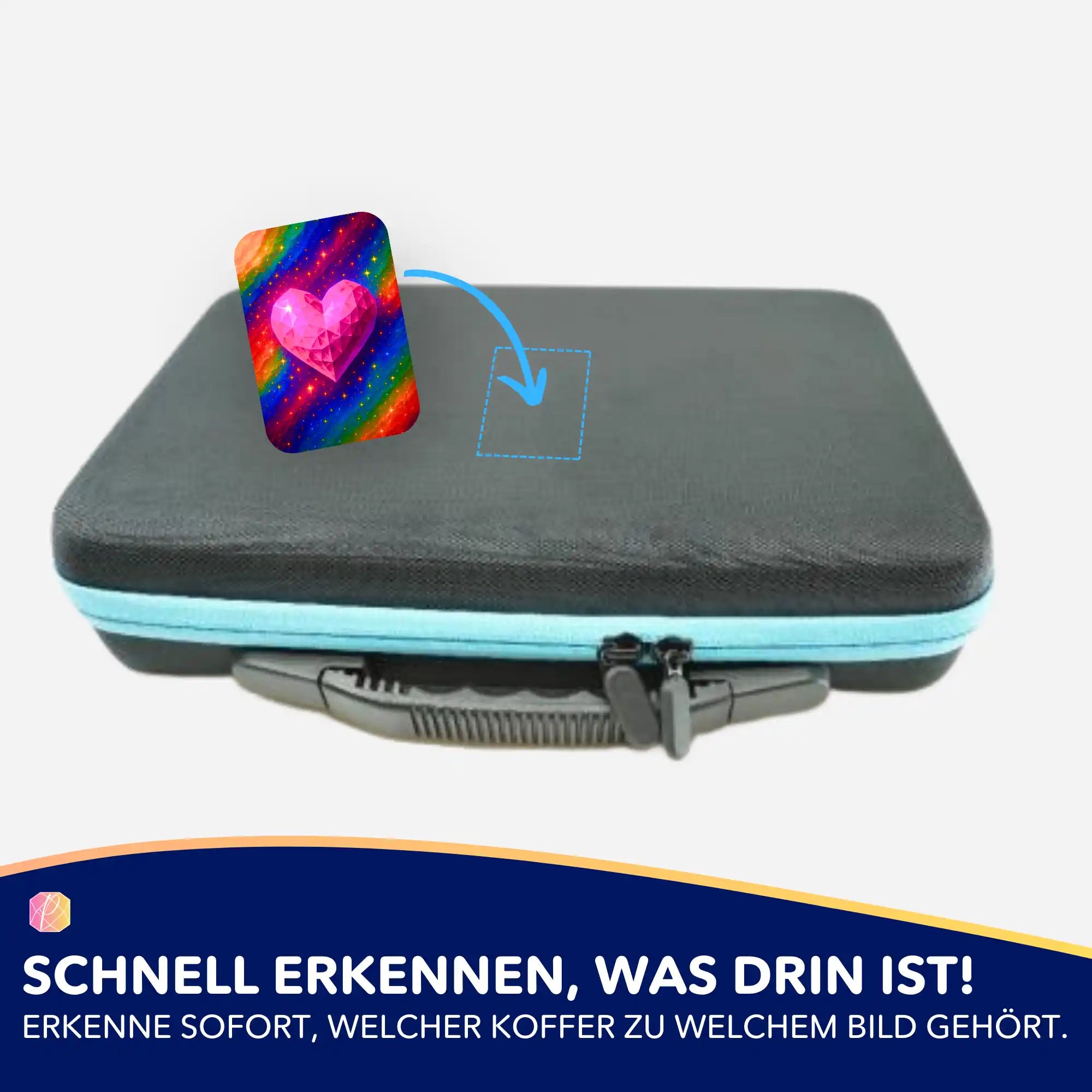 Aufkleber 5er-Set - Jennifer Special - Herzkristall