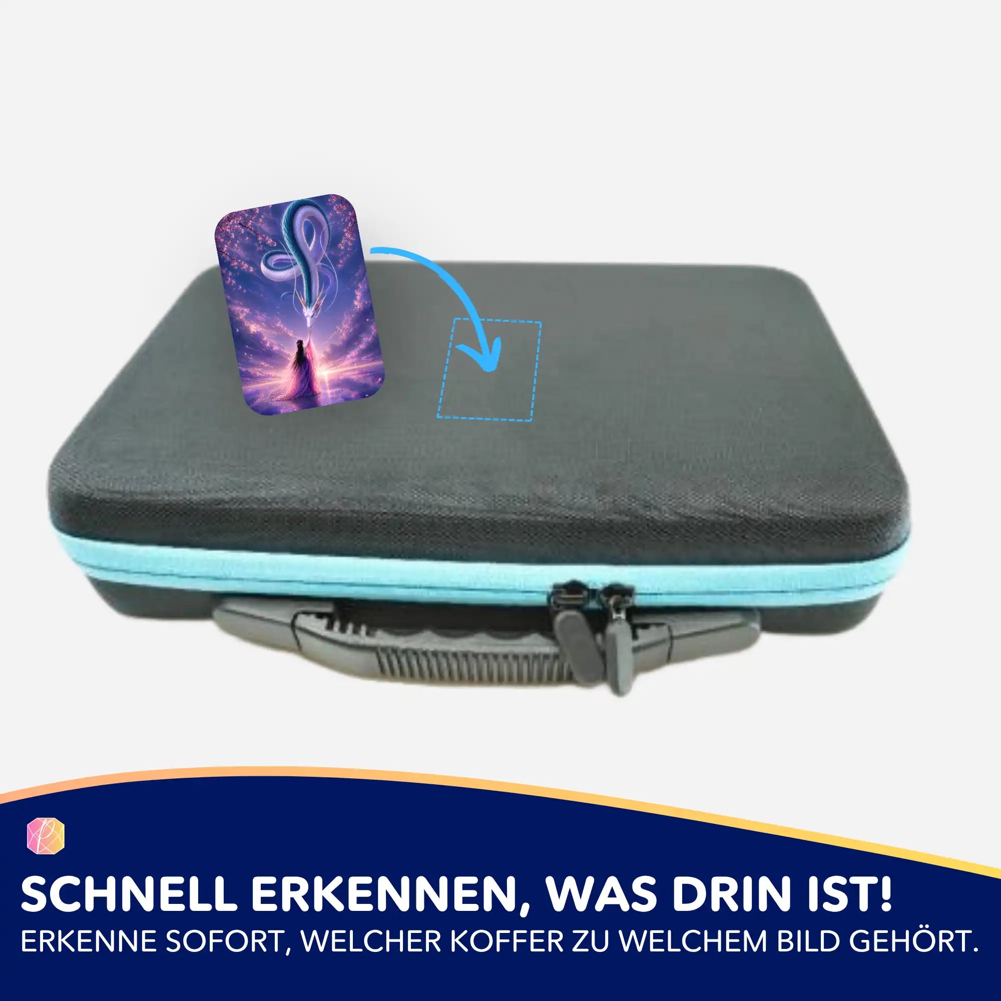 Picmondoo 5er-Set Aufkleber zur Organisation von Diamond Painting Koffern für schnelles Erkennen der Sets