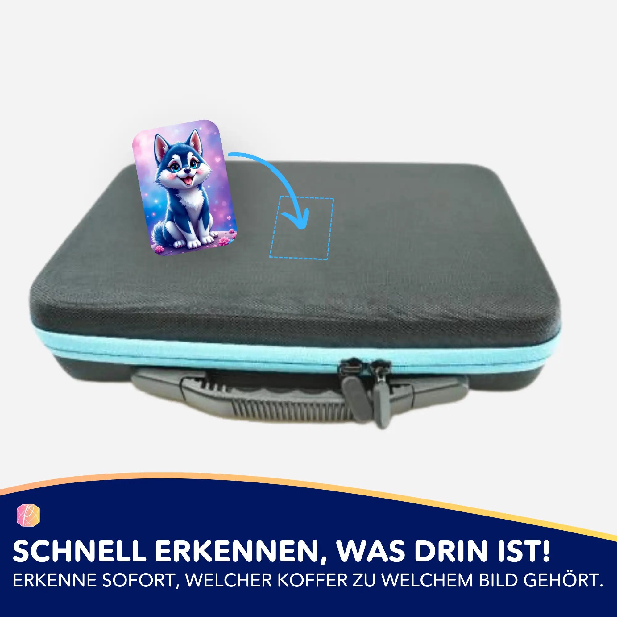 Aufkleber 5er-Set - Husky Happy