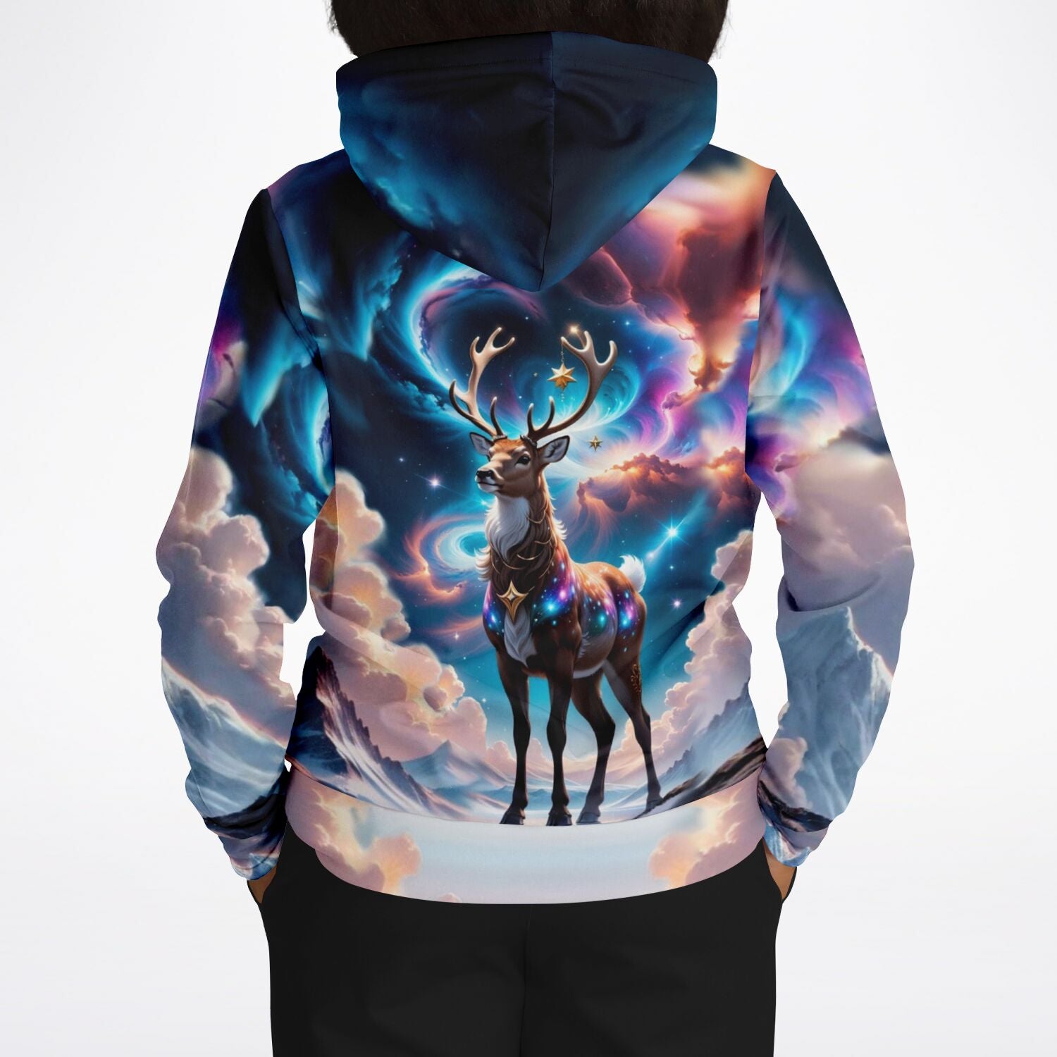 Dreamer Hoodie - Rentier im Abendzauber